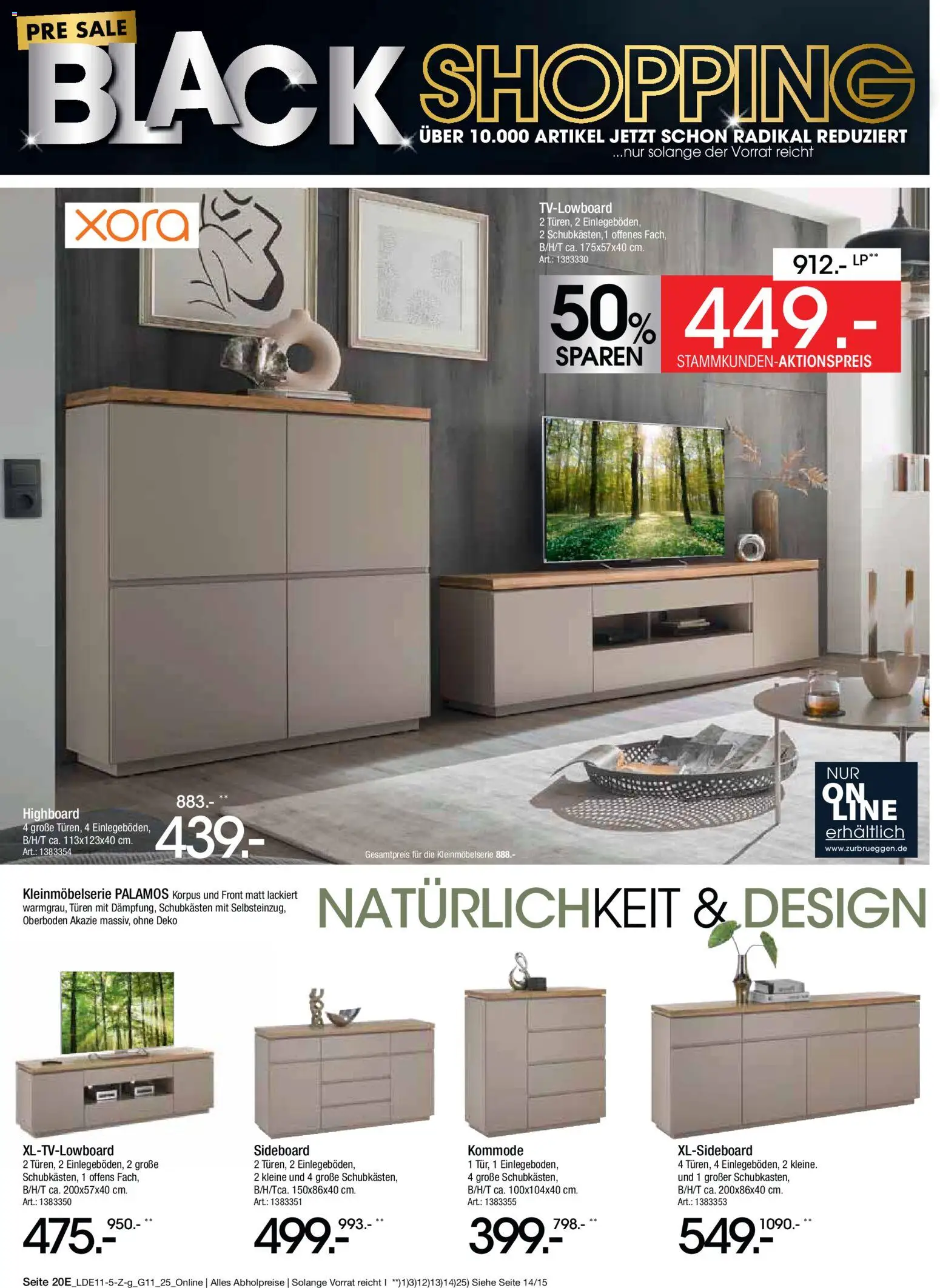 Zurbrüggen - Black Friday – gültig ab 08.11.2025 | Seite: 32 | Produkte: Sideboard, HIghboard, Kommode