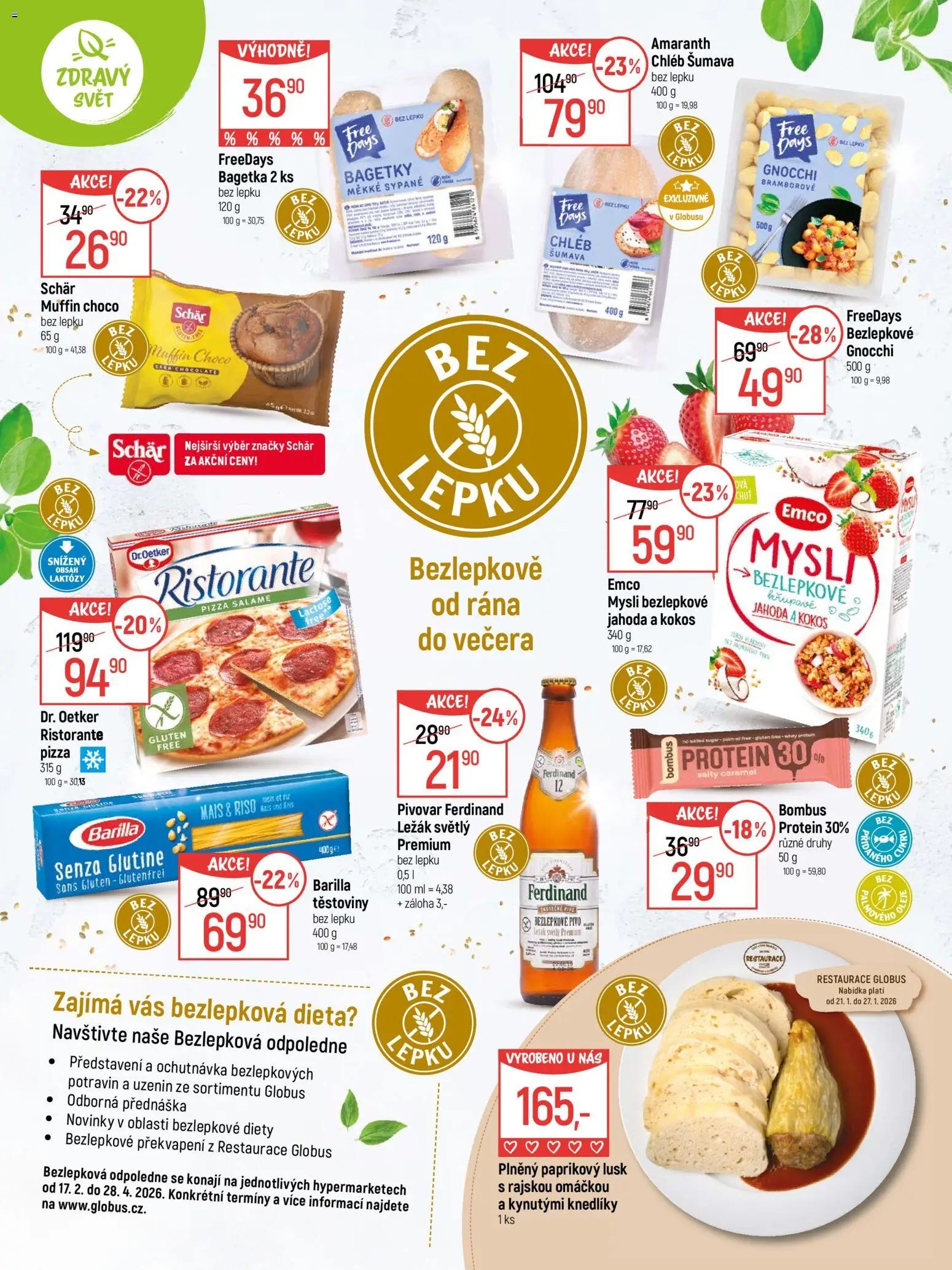 Globus leták - Zdravý svět od 07.01.2026 | Strana: 8 | Produkty: Oleje, Globus, Chléb, Gnocchi