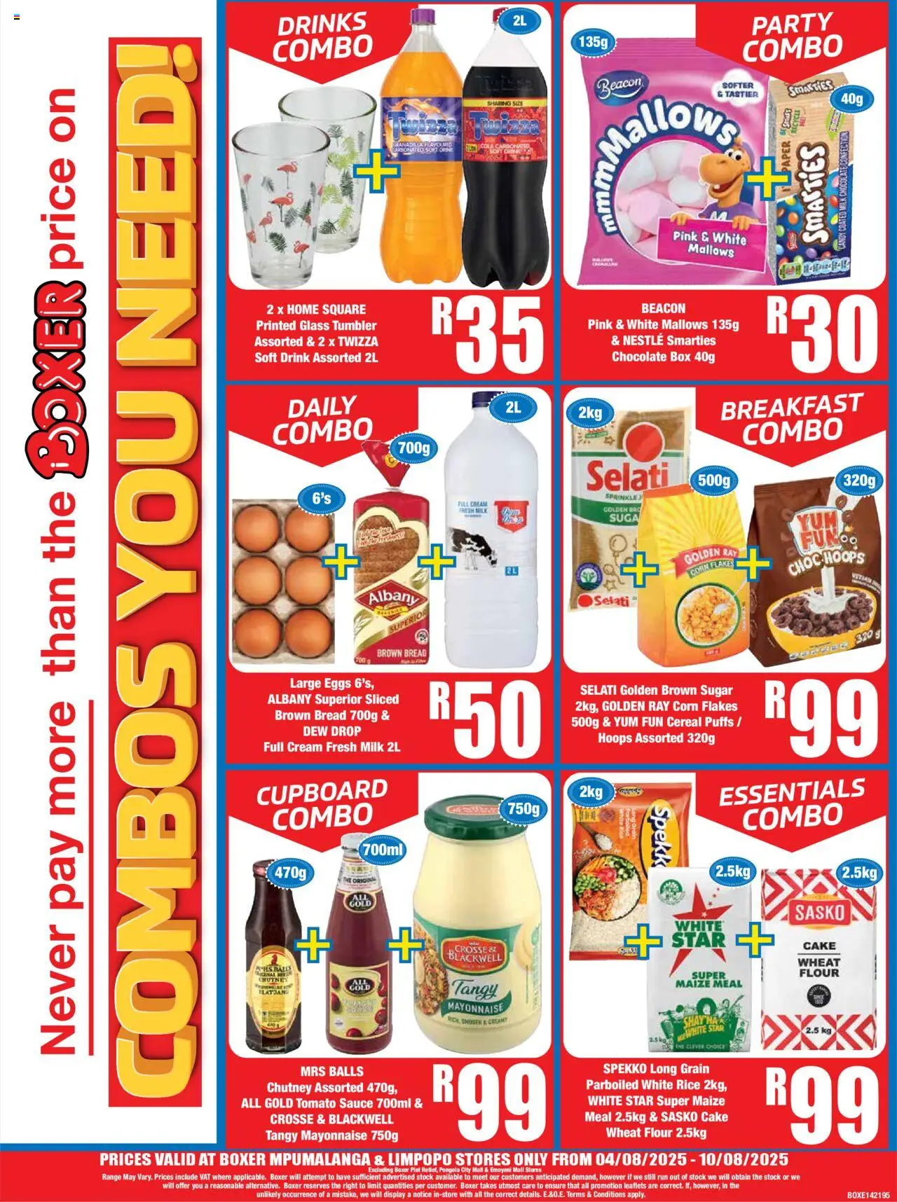 Boxer - Limpopo, Mpumalanga - Weekly Specials │ valid from 04.08.2025 | Page: 4 | Products: Chutney, Maize meal, Tomato sauce, Cream