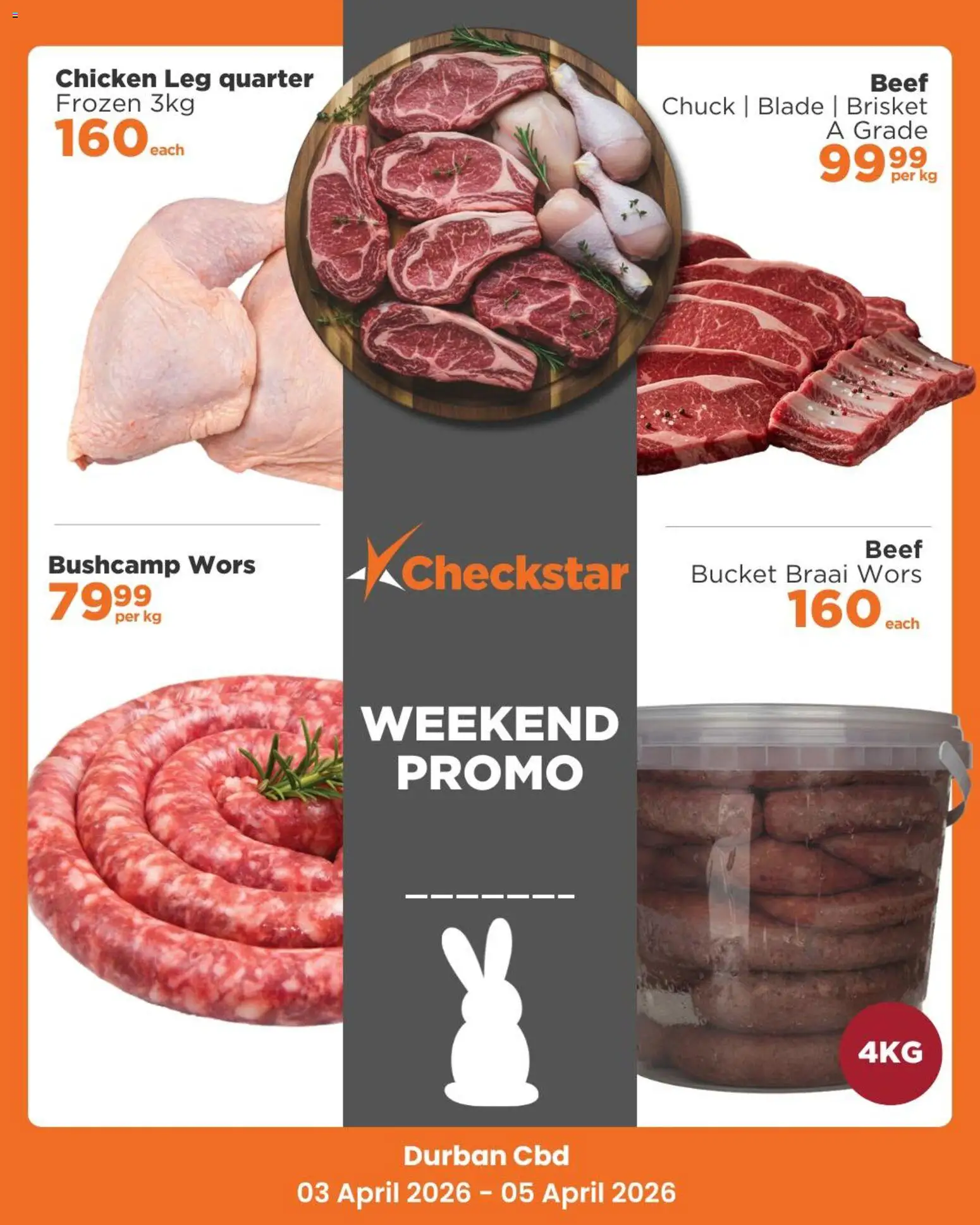 New Check Star catalogue – valid from 03.04.2026 | Page: 2 | Products: Chicken, Beef