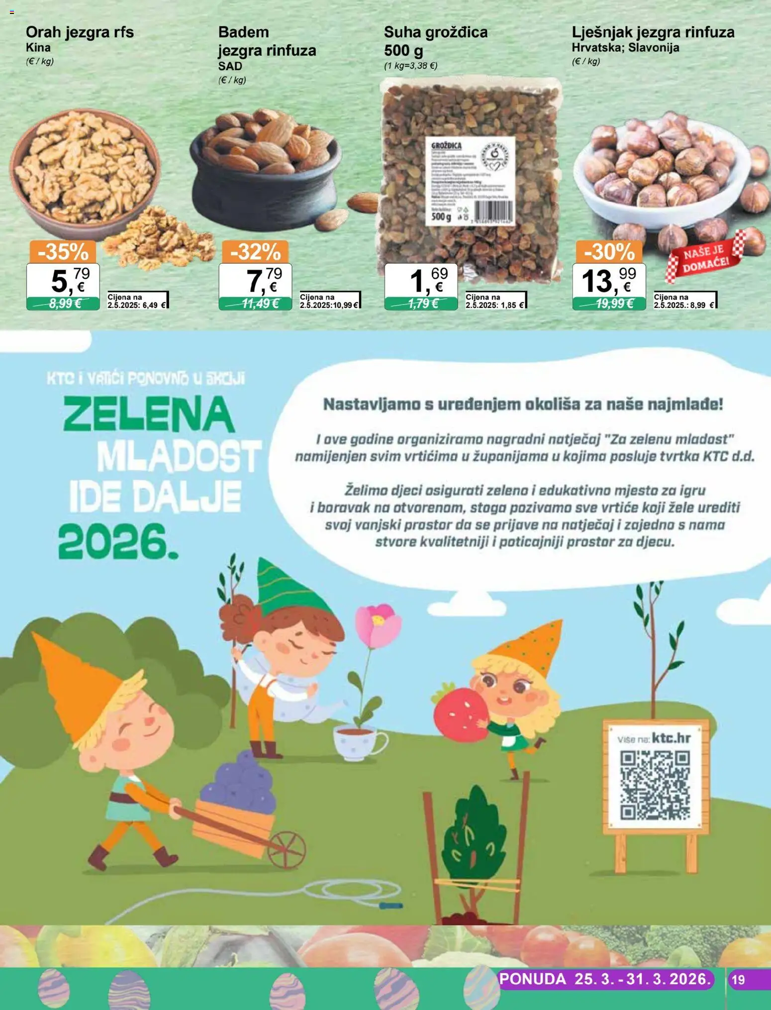 KTC katalog | vrijedi od 25.03.2026 | Stranica: 19 | Proizvodi: Lješnjak, Badem, Orah
