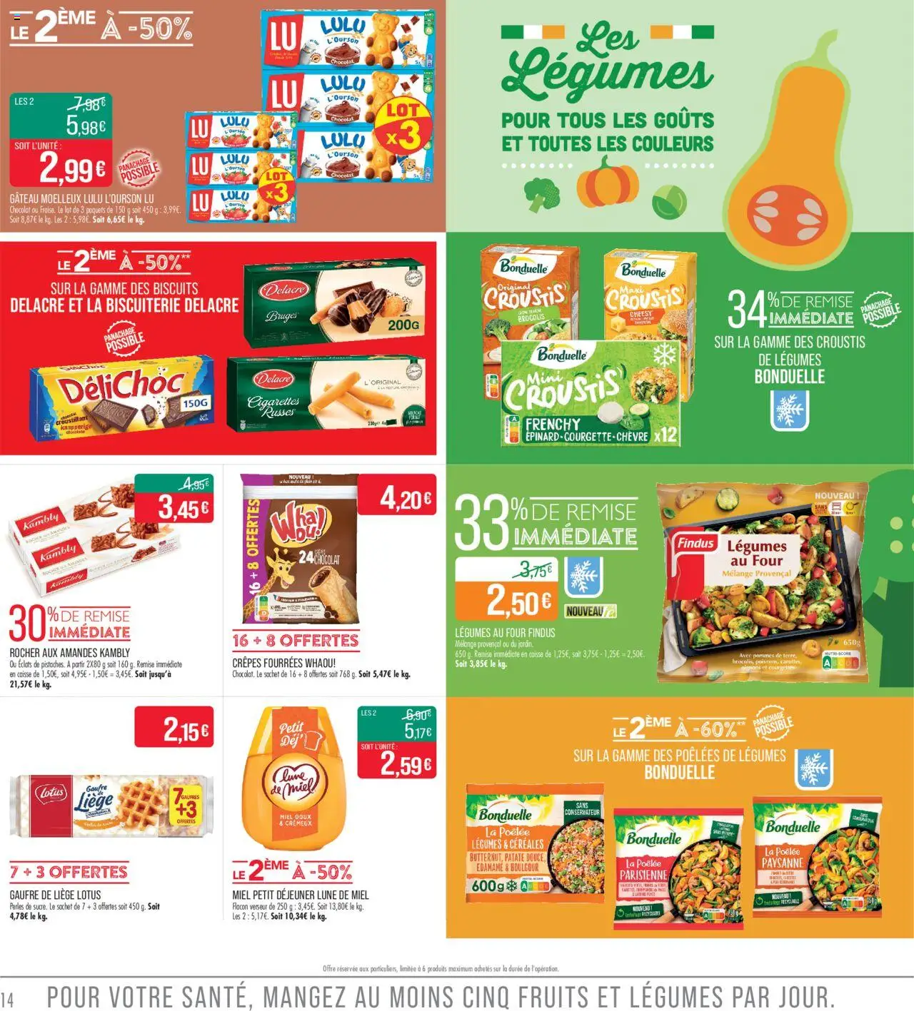  | Page: 14 | Produits: Epinard, Chocolat, Oignons, Amandes