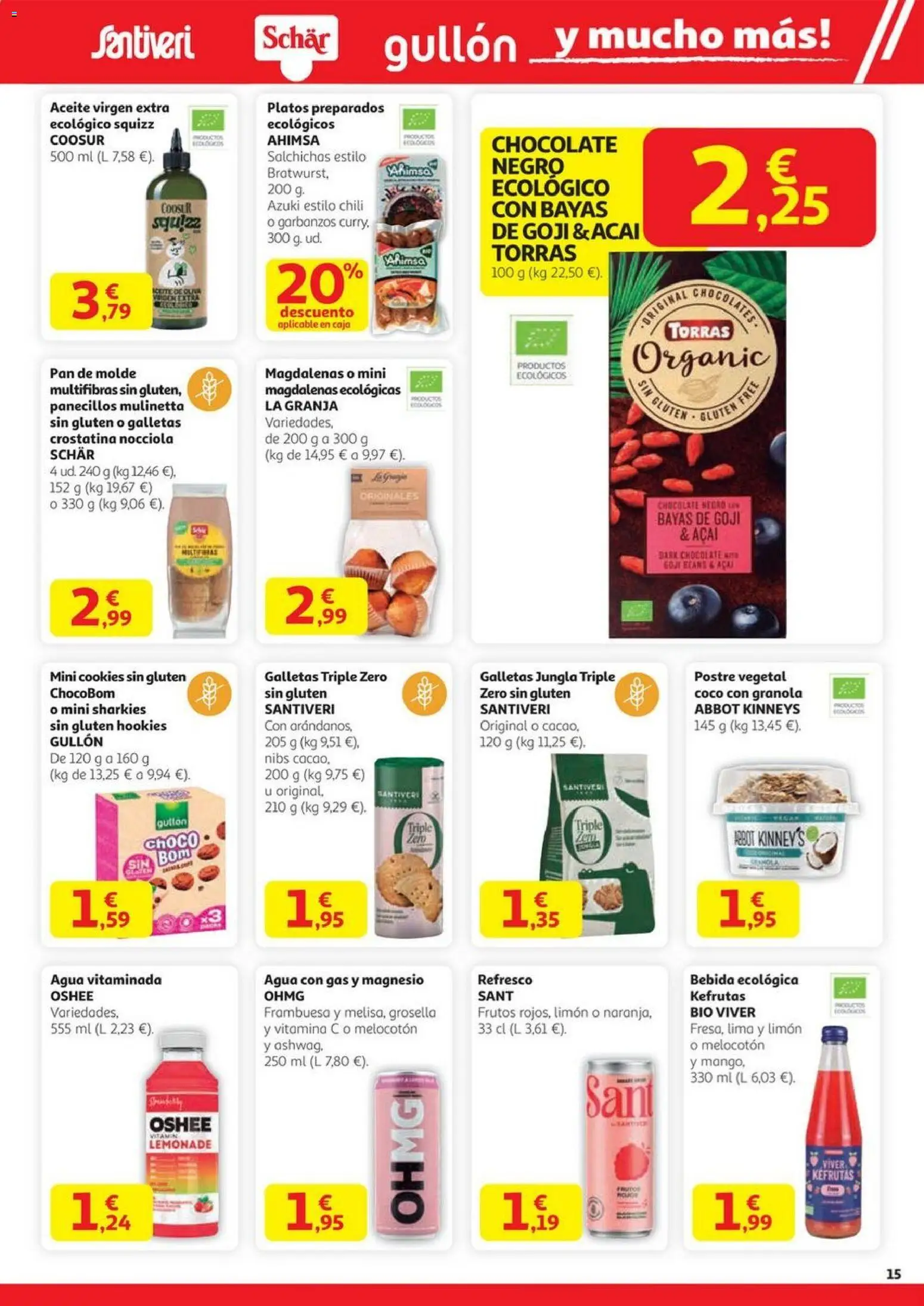 Alcampo - HG Madrid Unificado  │ válido desde el 23.10.2025 | Página: 15 | Productos: Aceite, Τυρόπιτα, Agua con gas, Magdalenas