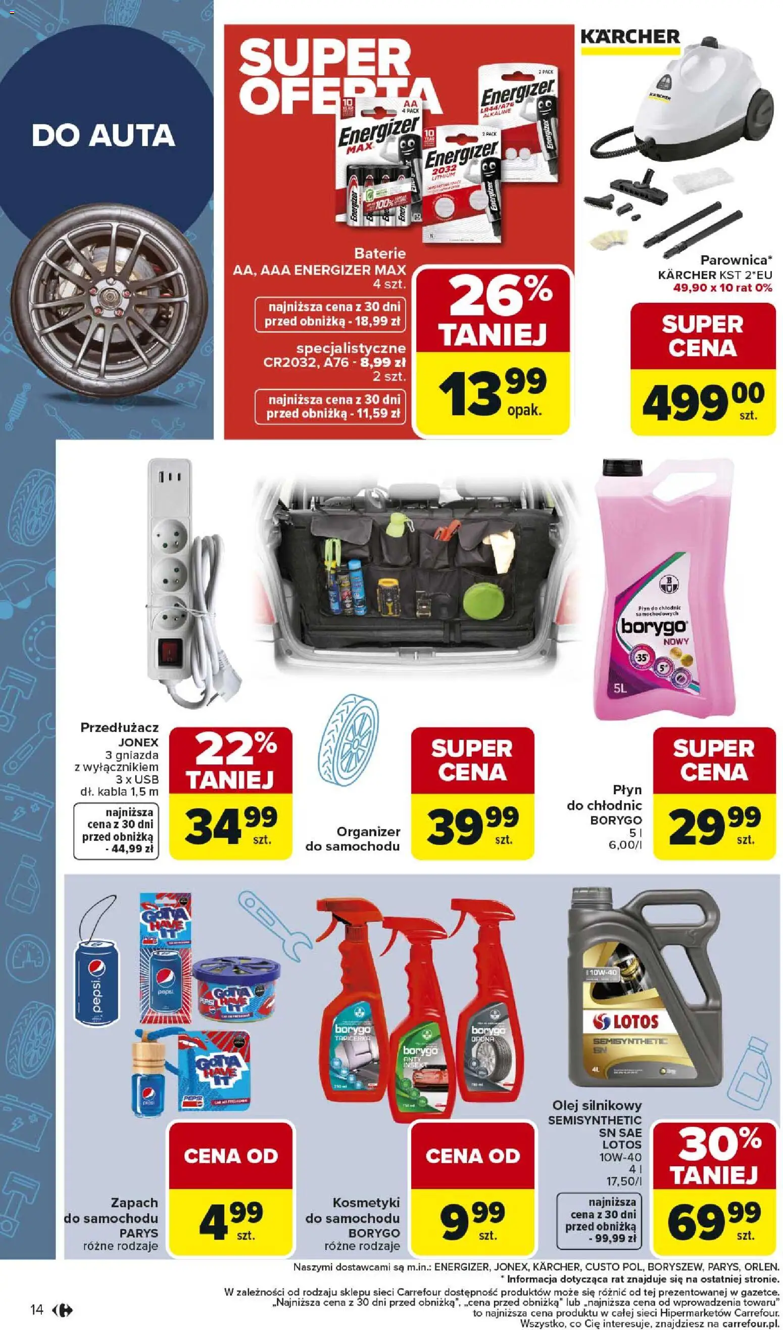 Carrefour gazetka - Łap super okazje od 02.03.2026 | Strona: 14 | Produkty: USB, Baterie, Zapach, Olej
