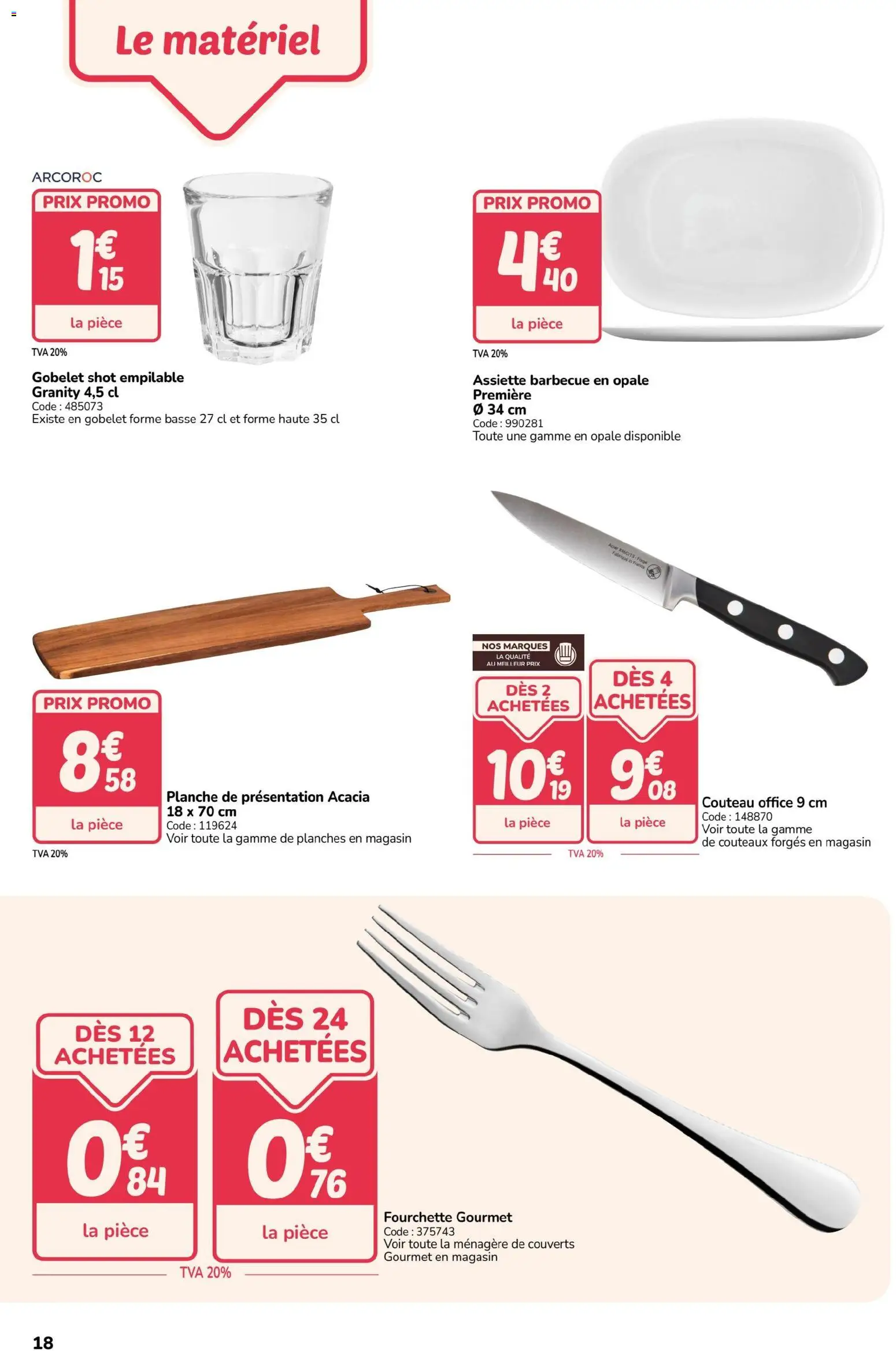 {H1} | Page: 18 | Produits: Couteau, Barbecue