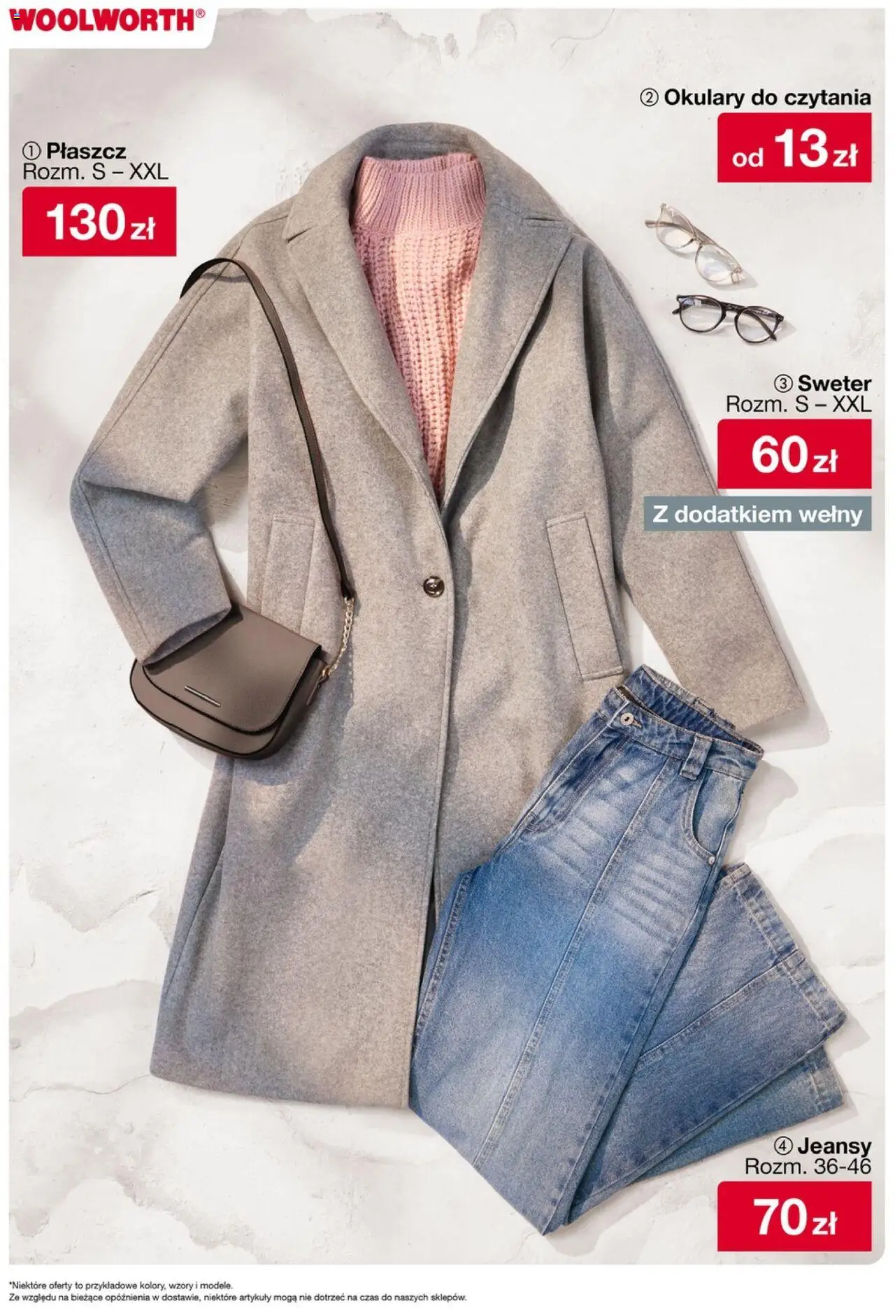 Woolworth Gazetka od 03.10.2025 | Strona: 2 | Produkty: Sweter, Płaszcz, Okulary