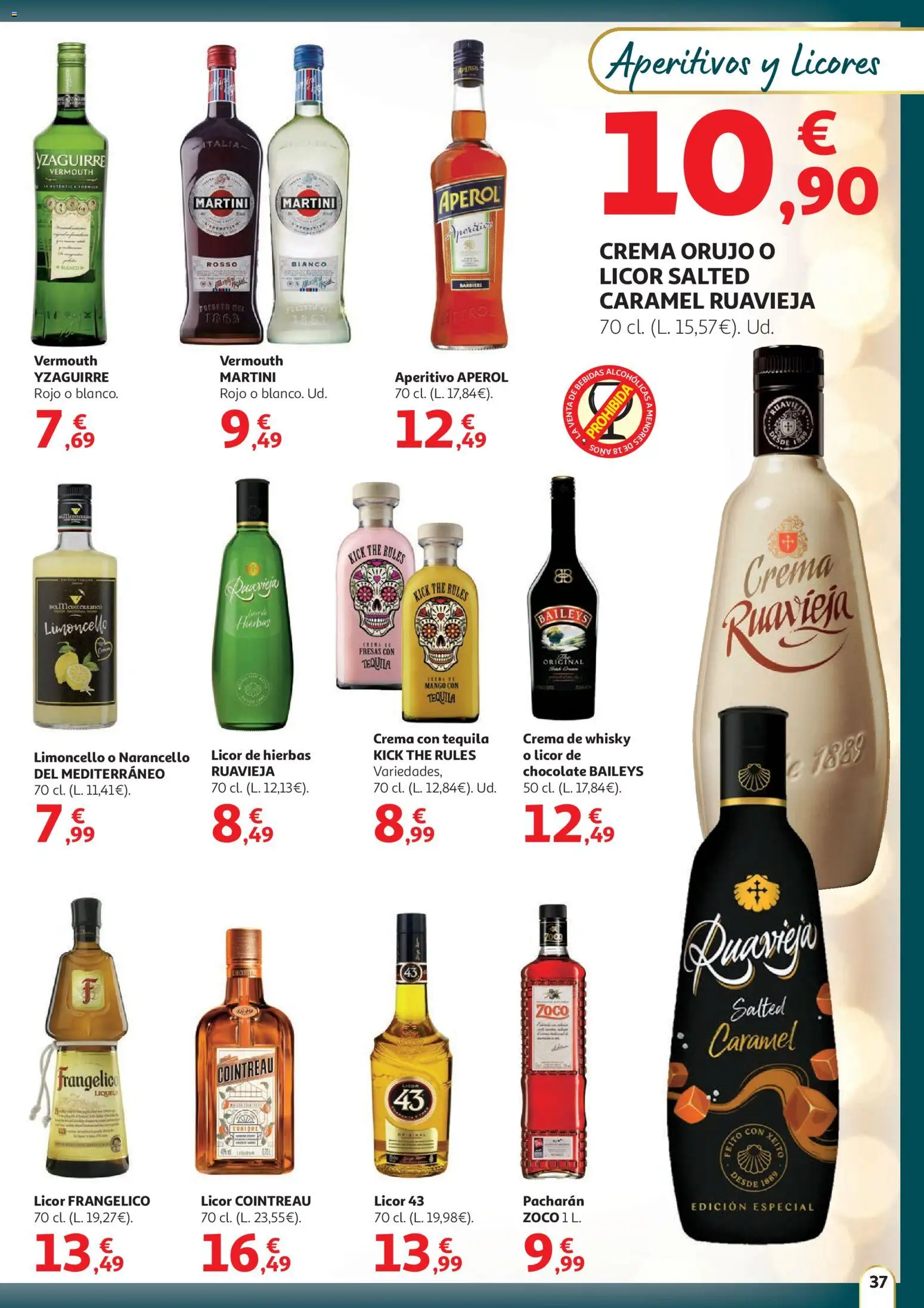 Alcampo - HG Nacional  │ válido desde el 11.12.2025 | Página: 37 | Productos: Licor, Fresas, Crema, Whisky