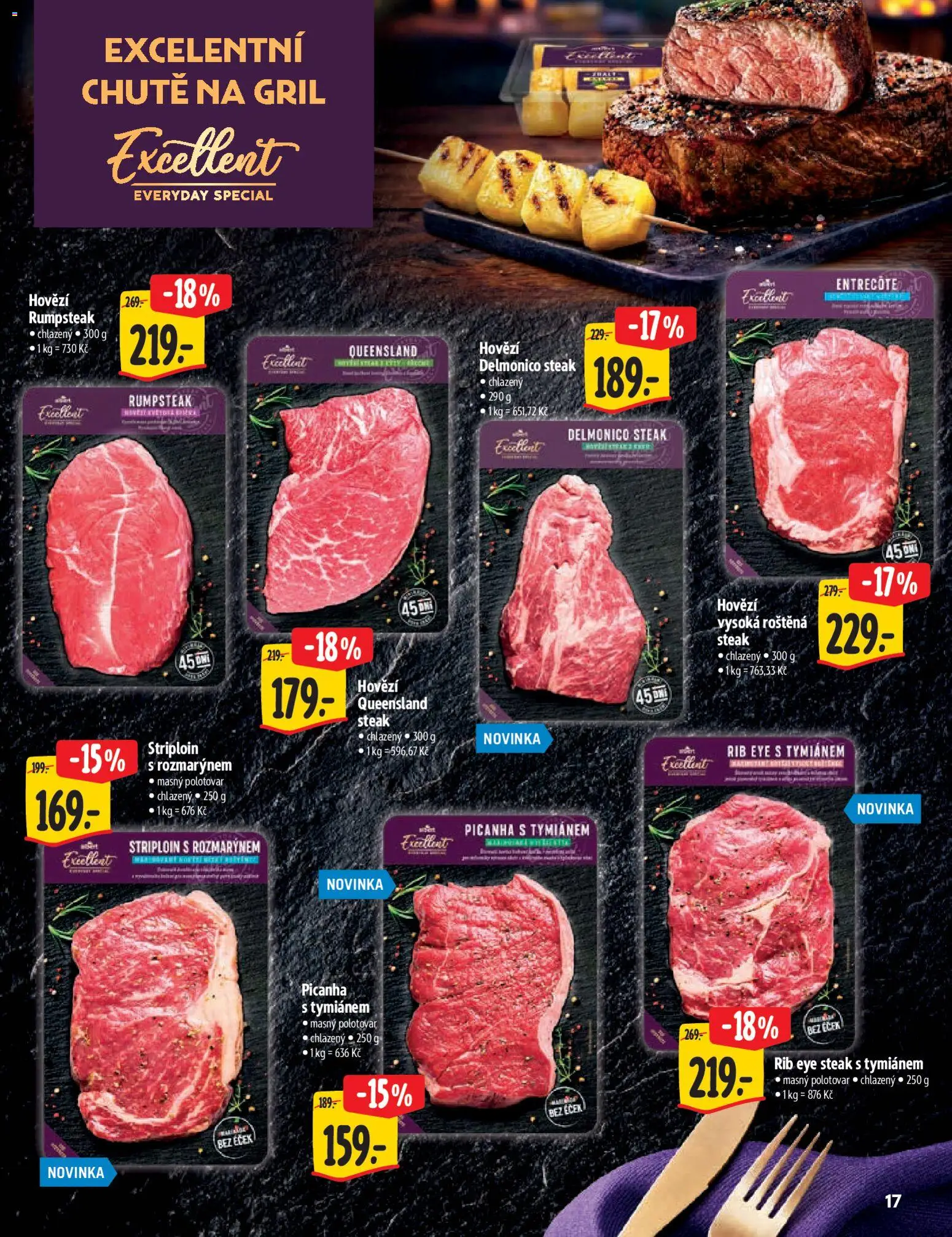 Albert katalog od 07.04.2026 | Strana: 17 | Produkty: Rumpsteak, Hovězí, Steak, Gril