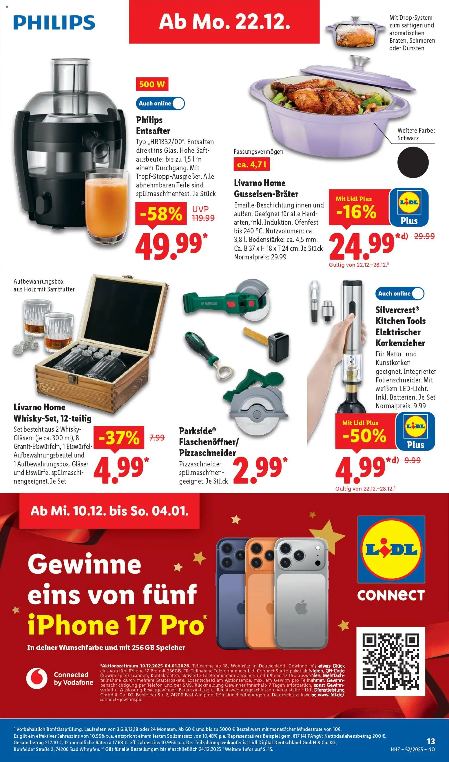 Lidl Prospekt Holzminden – gültig ab 22.12.2025 | Seite: 23 | Produkte: Entsafter, Bad, Iphone, Telefon