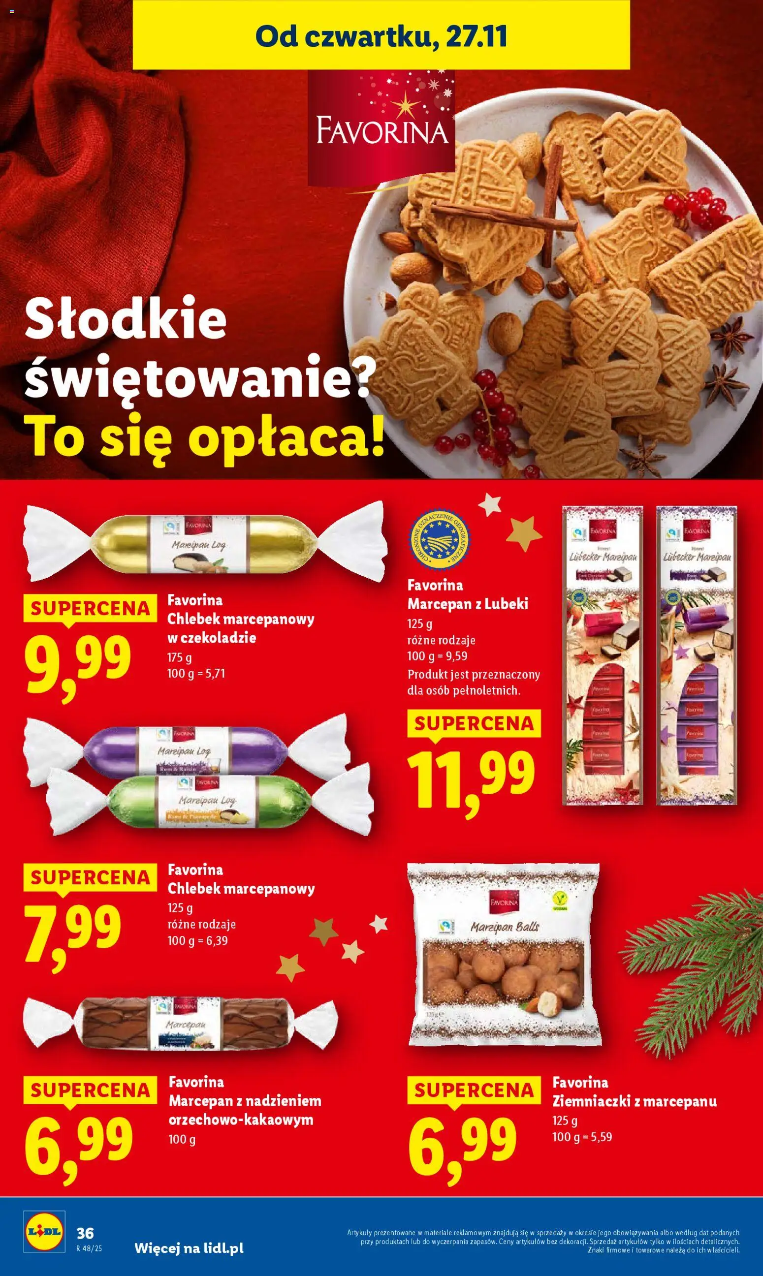 Lidl Black Friday od 27.11.2025 | Strona: 36 | Produkty: Ziemniaczki, Rum, Marcepan