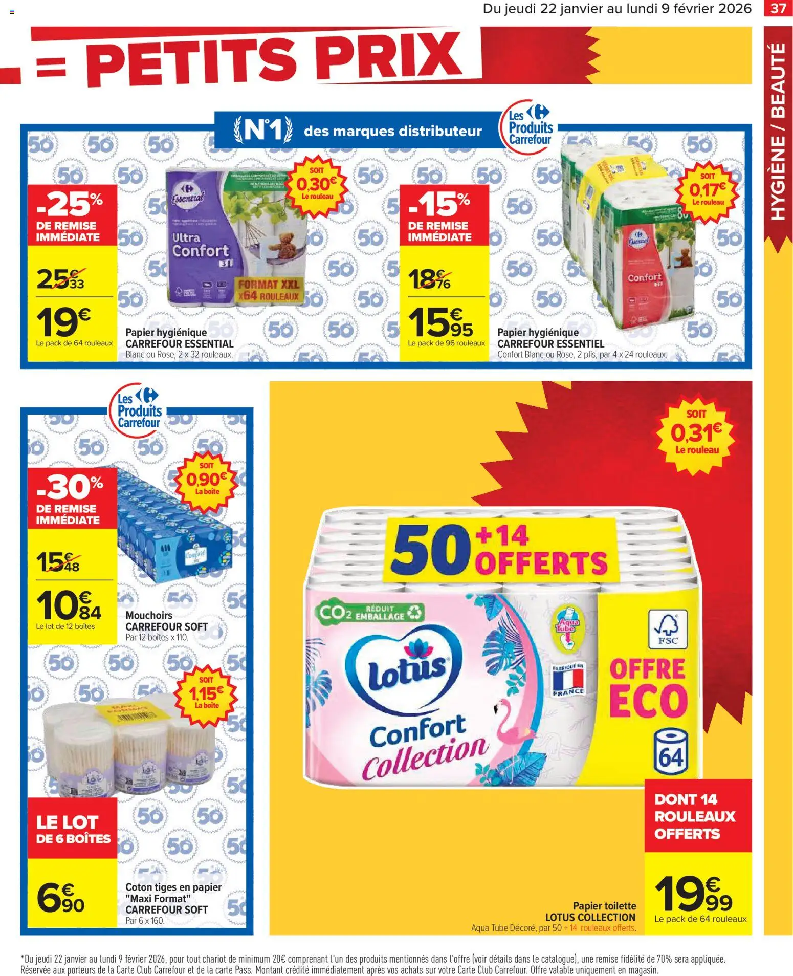 {H1} | Page: 39 | Produits: Papier toilette, Coton, Rouleau, Mouchoirs