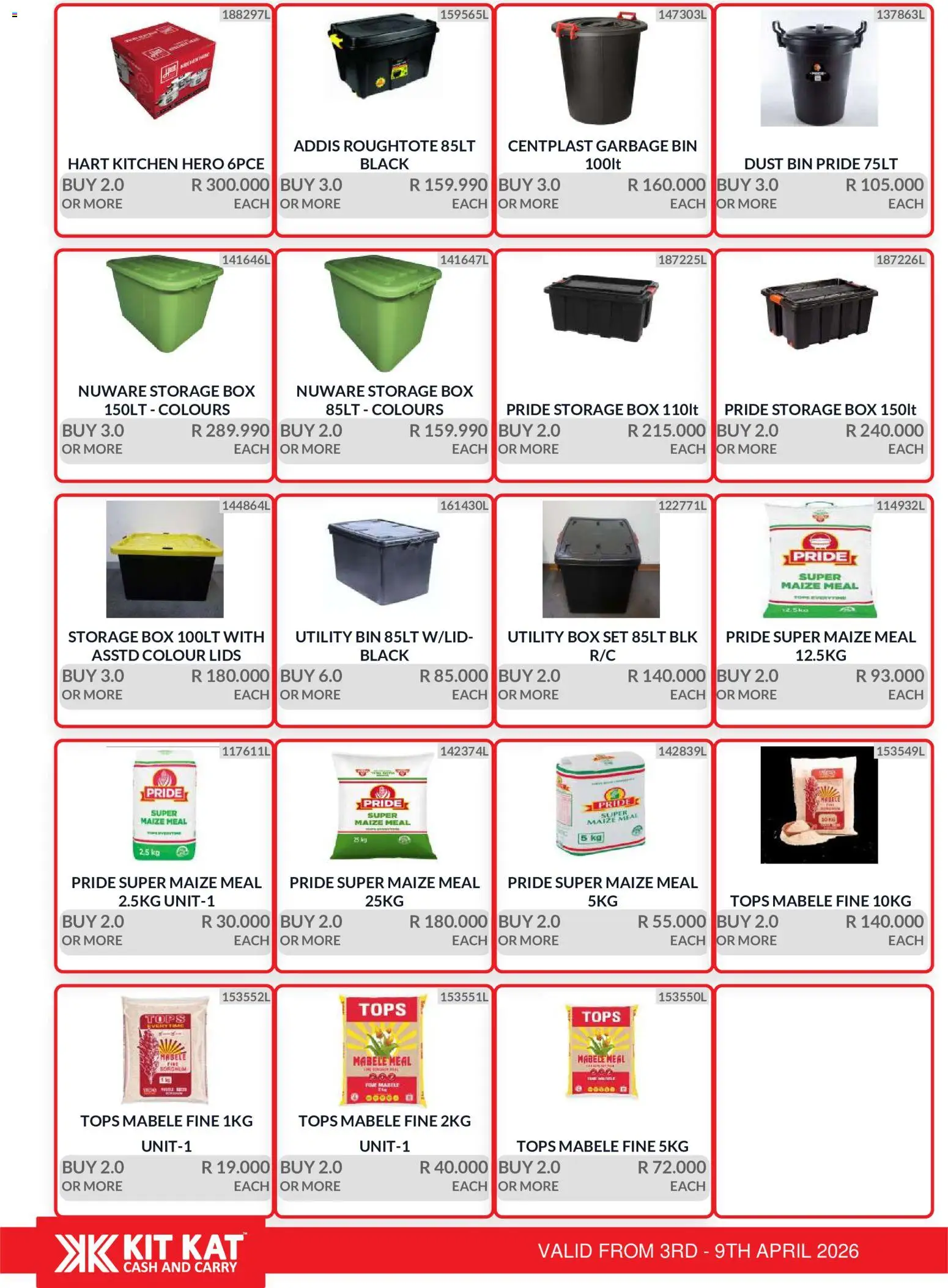 New KIT KAT Cash & Carry catalogue – valid from 03.04.2026 | Page: 35 | Products: Utility, Box, Maize meal