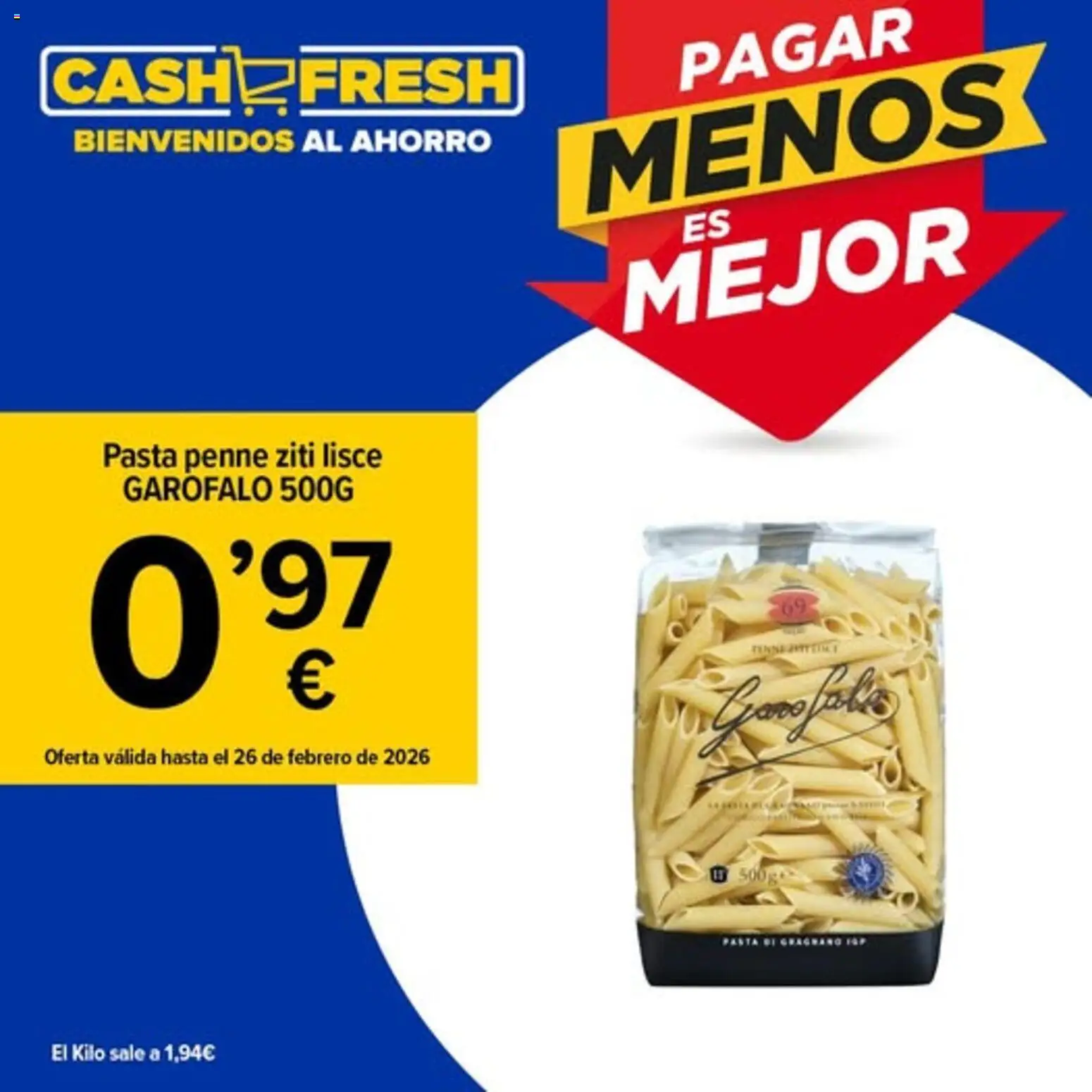 Cash Fresh folleto │ válido desde el 11.02.2026 | Página: 2 | Productos: Pasta
