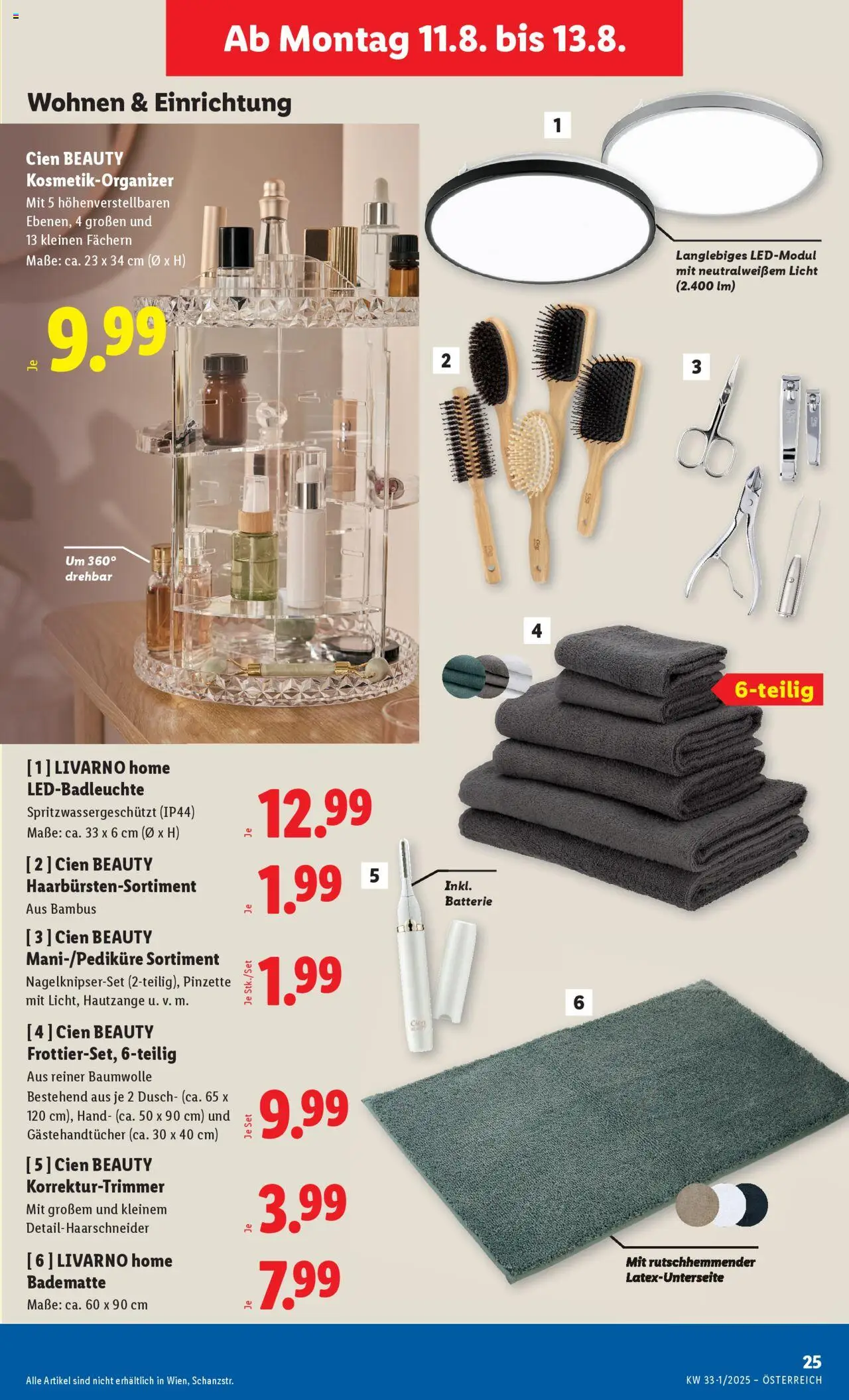 Lidl Flugblatt - Altenmarkt im Pongau, St. Johann im Pongau, Zell am See gültig ab 07.08.2025 | Seite: 29 | Produkte: Batterie