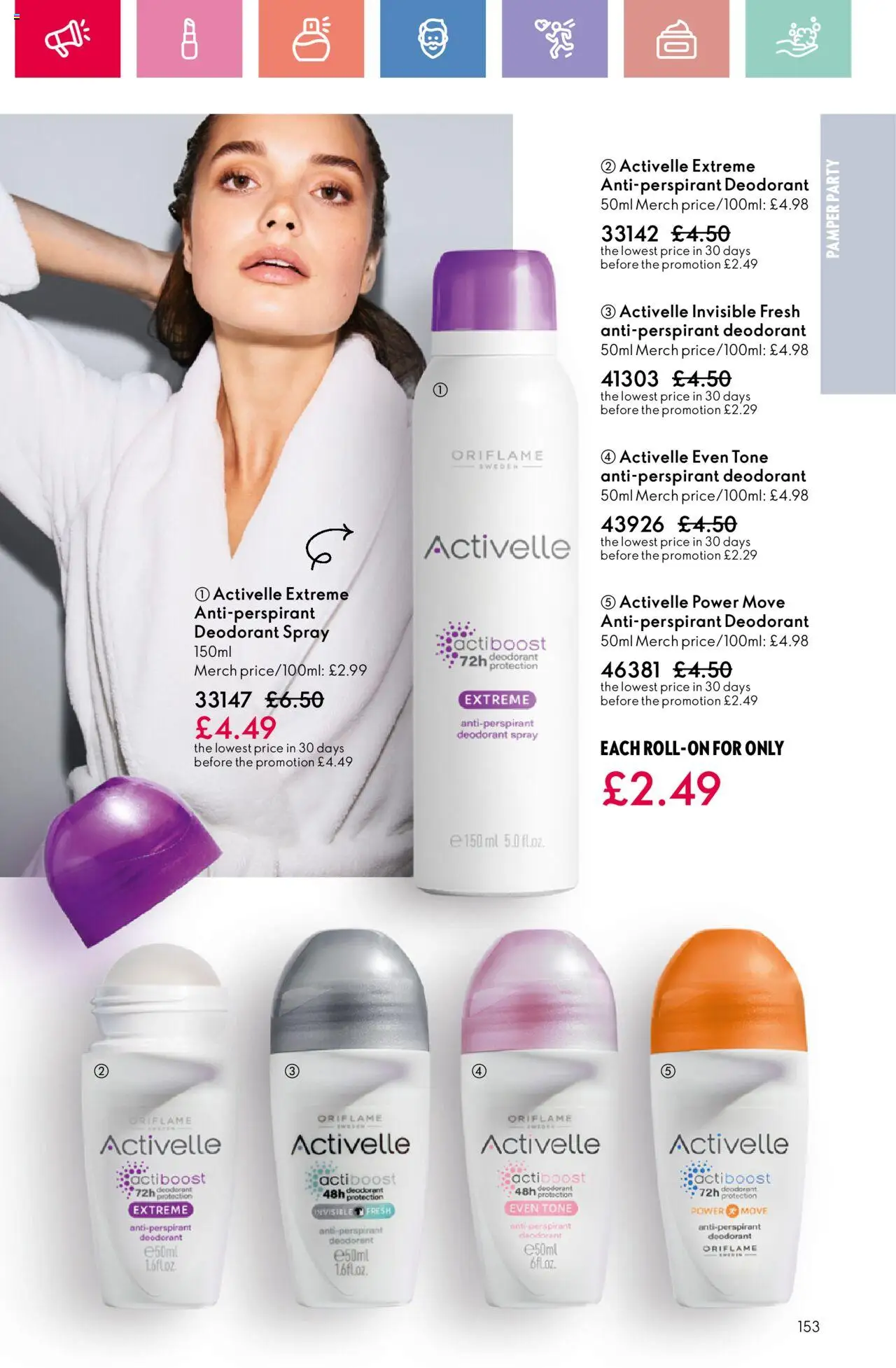  | Page: 153 | Products: Deodorant, Antiperspirant