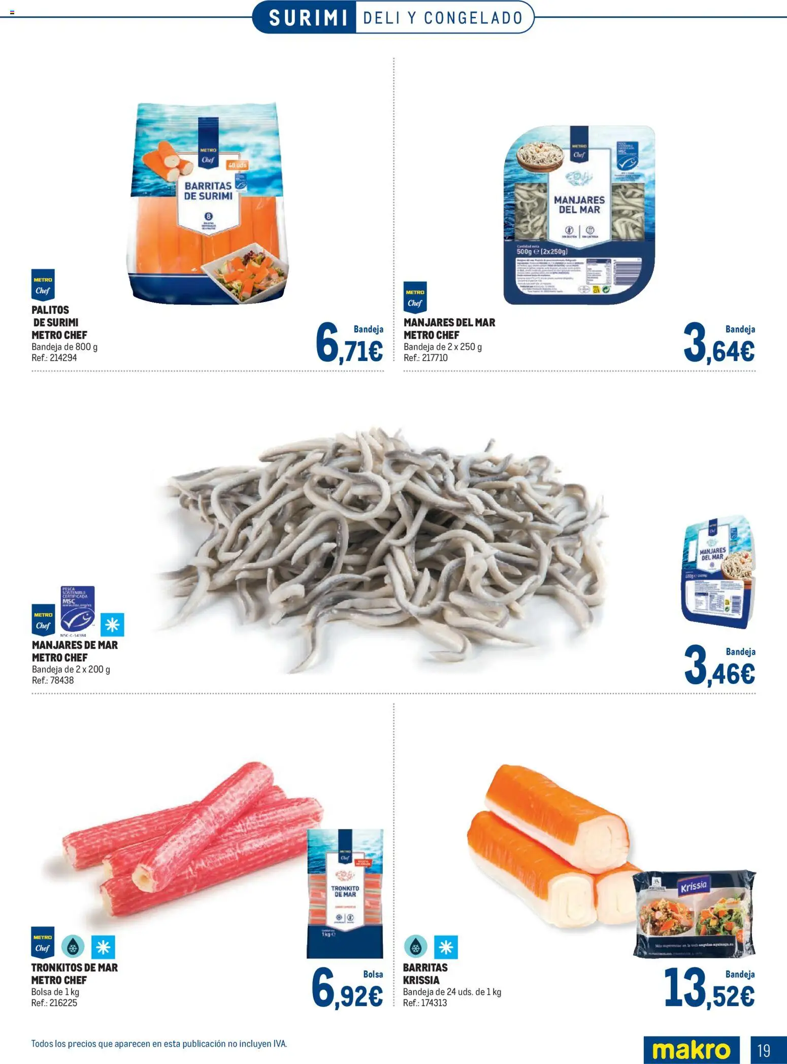 Makro Especial Pescados Norte 3 │ válido desde el 06.04.2026 | Página: 19 | Productos: Bolsa, Bandeja