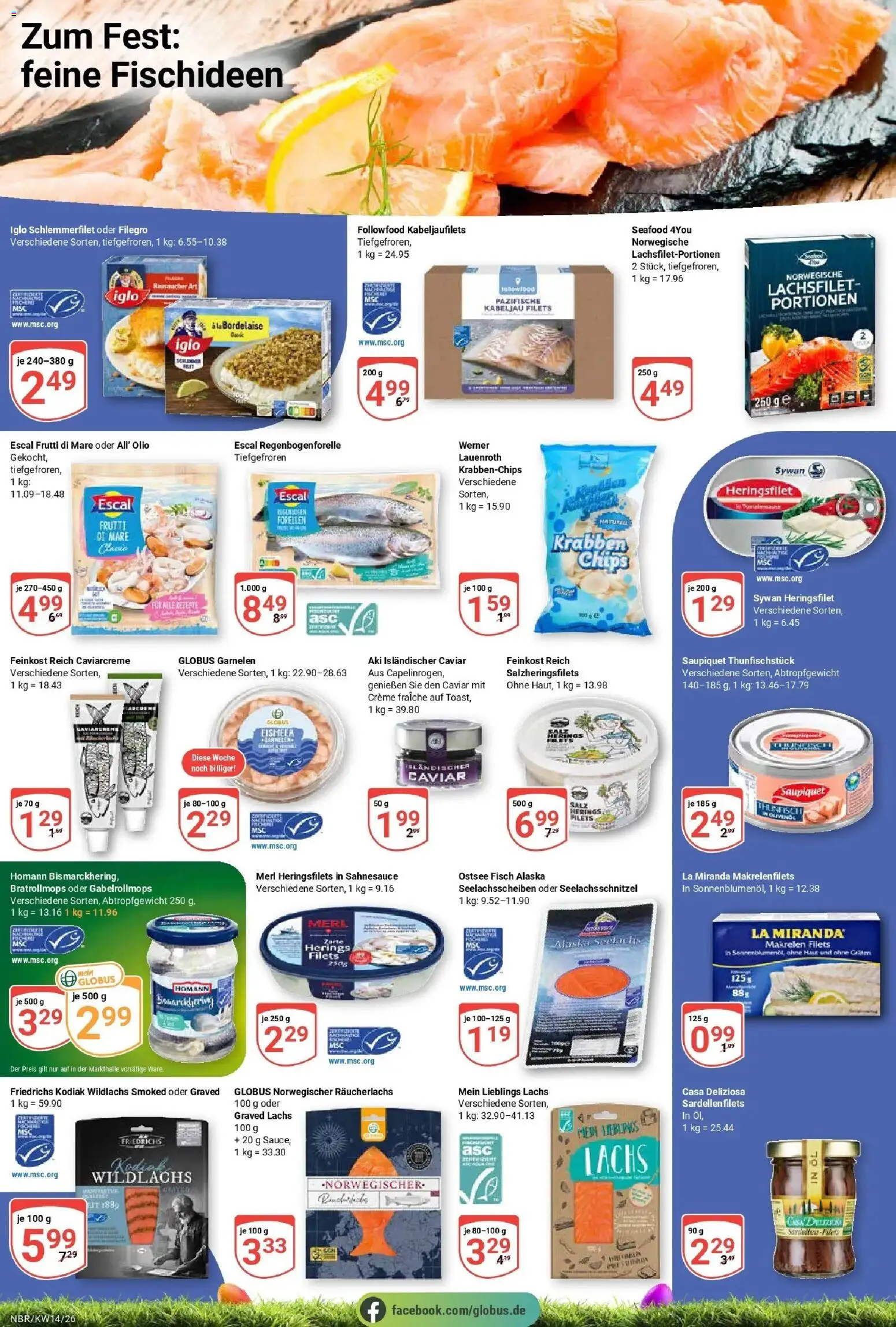 Globus prospekt Neubrandenburg	 – gültig ab 30.03.2026 | Seite: 16 | Produkte: Iglo, Garnelen, Fisch, Chips