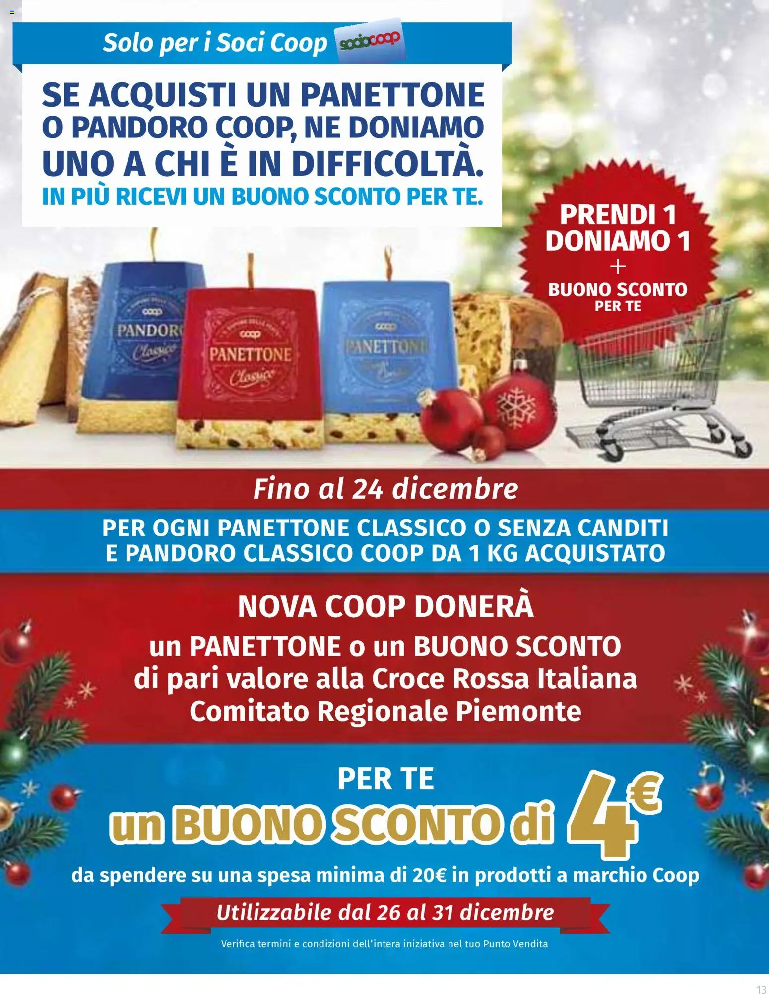 Volantino Ipercoop del 22.12.2025 | Pagina: 13 | Prodotti: Tè, Pandoro, Panettone