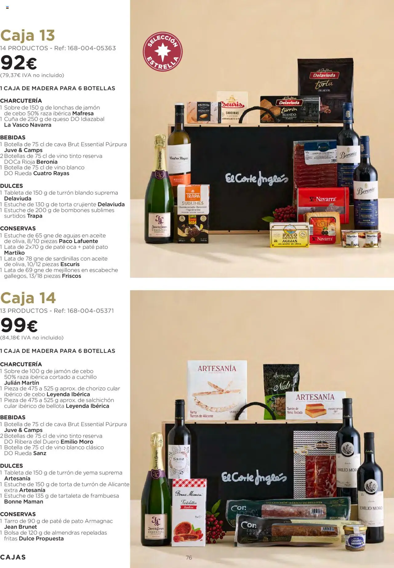 El Corte Inglés ofertas │ válido desde el 06.10.2025 | Página: 76 | Productos: Vino, Paté, Cuna, Caja
