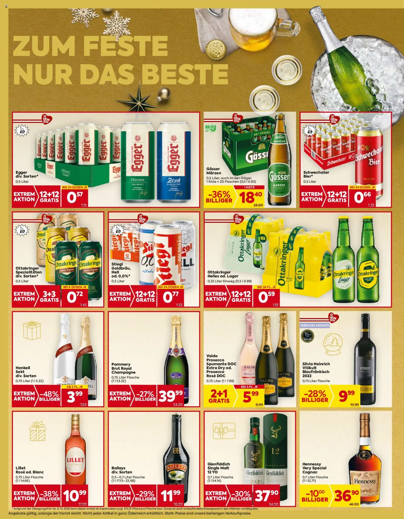 Billa Flugblatt - Steiermark gültig ab 18.12.2025 | Seite: 14 | Produkte: Wein, Bier