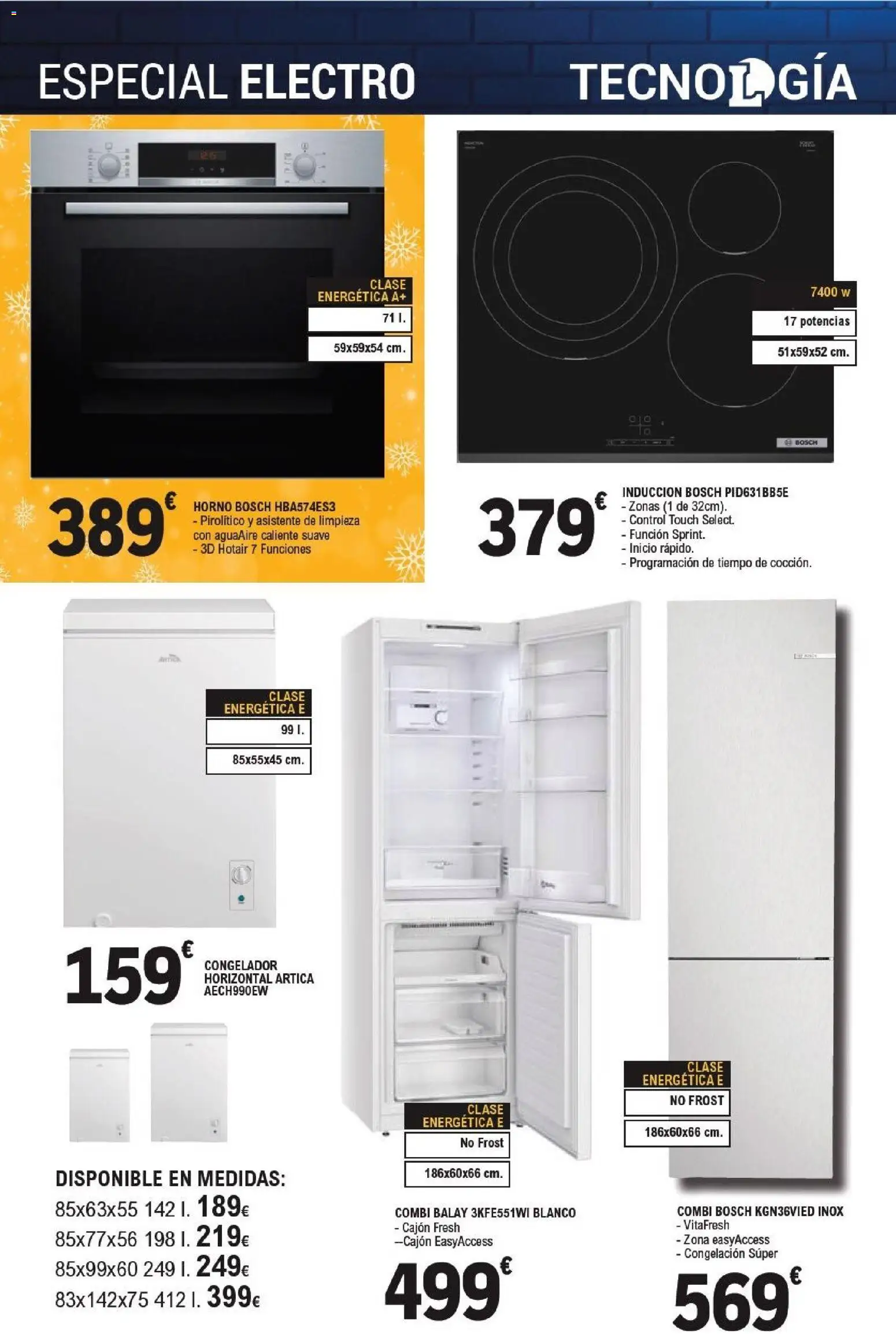 E.Leclerc folleto │ válido desde el 15.12.2025 | Página: 6 | Productos: Congelador, Horno, Combi