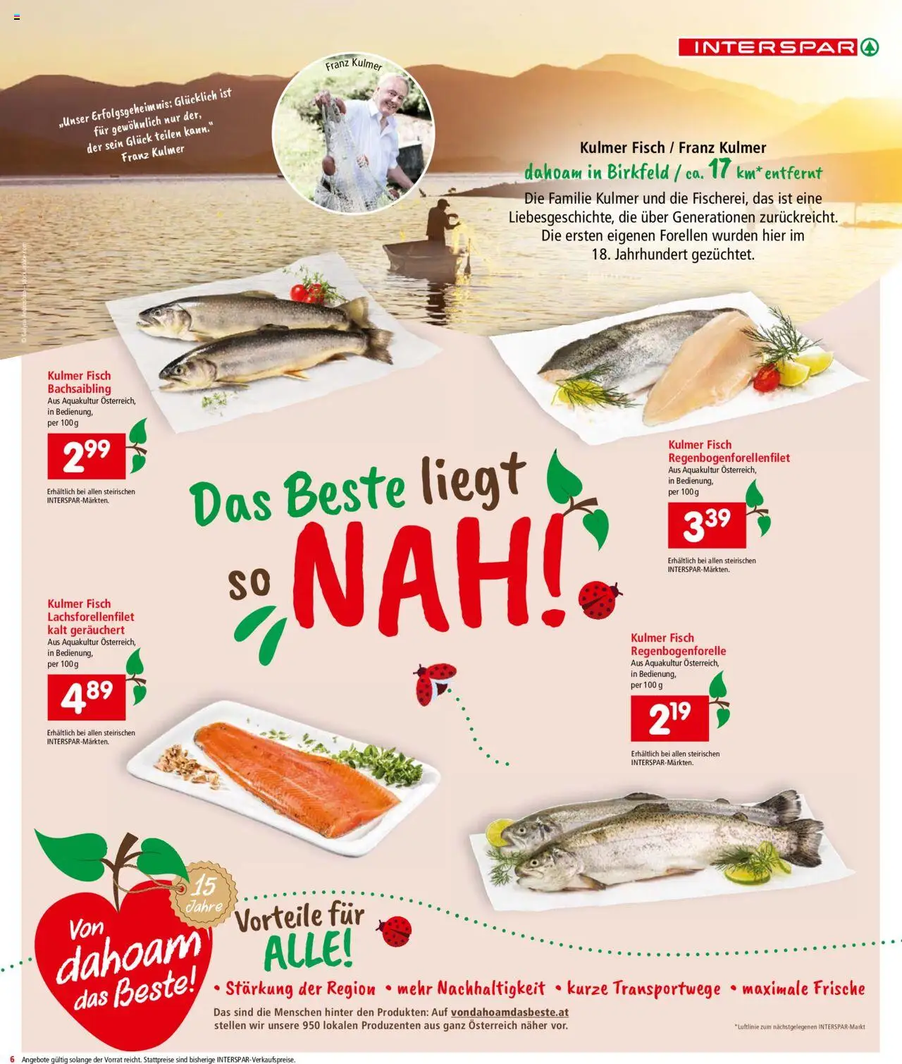 Interspar Flugblatt -Steiermark gültig ab 11.09.2025 | Seite: 6 | Produkte: Fisch
