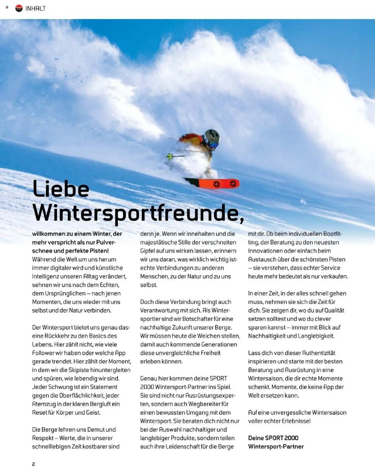 Sport2000 Prospekt Home of Schnee erleben – gültig ab 23.09.2025 | Seite: 2