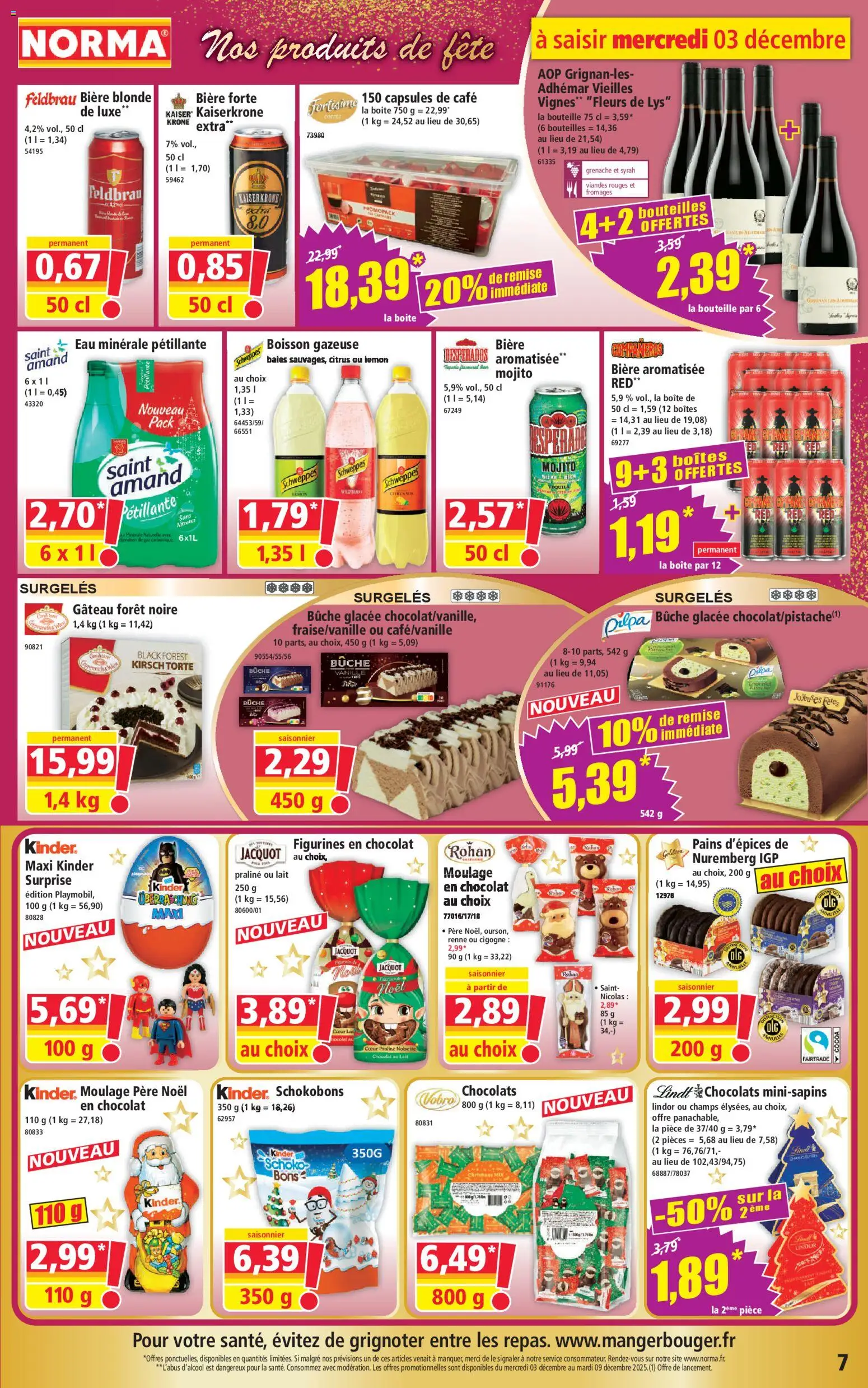 {H1} | Page: 7 | Produits: Tequila, Chocolat, Figurines, Bière