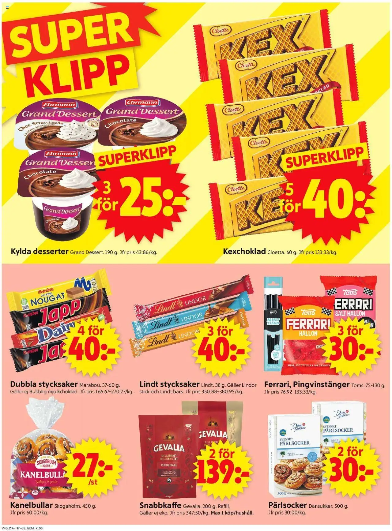ICA Supermarket reklamblad aktuell från 29.09.2025 | Sida: 8 | Produkter: Bageri, Salt, Galler, Hallon
