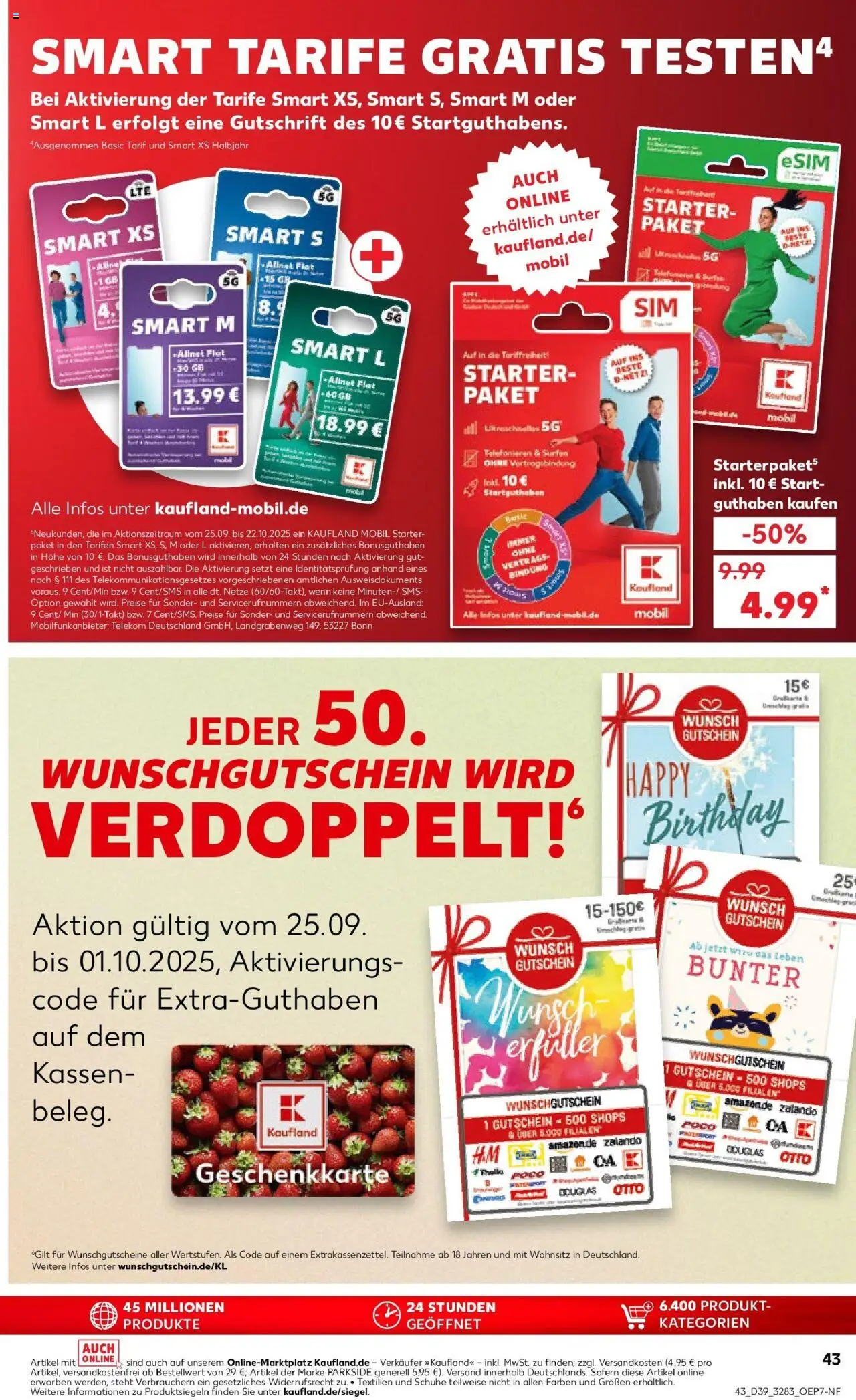 Kaufland prospekt Sonneberg	 – gültig ab 25.09.2025 | Seite: 43