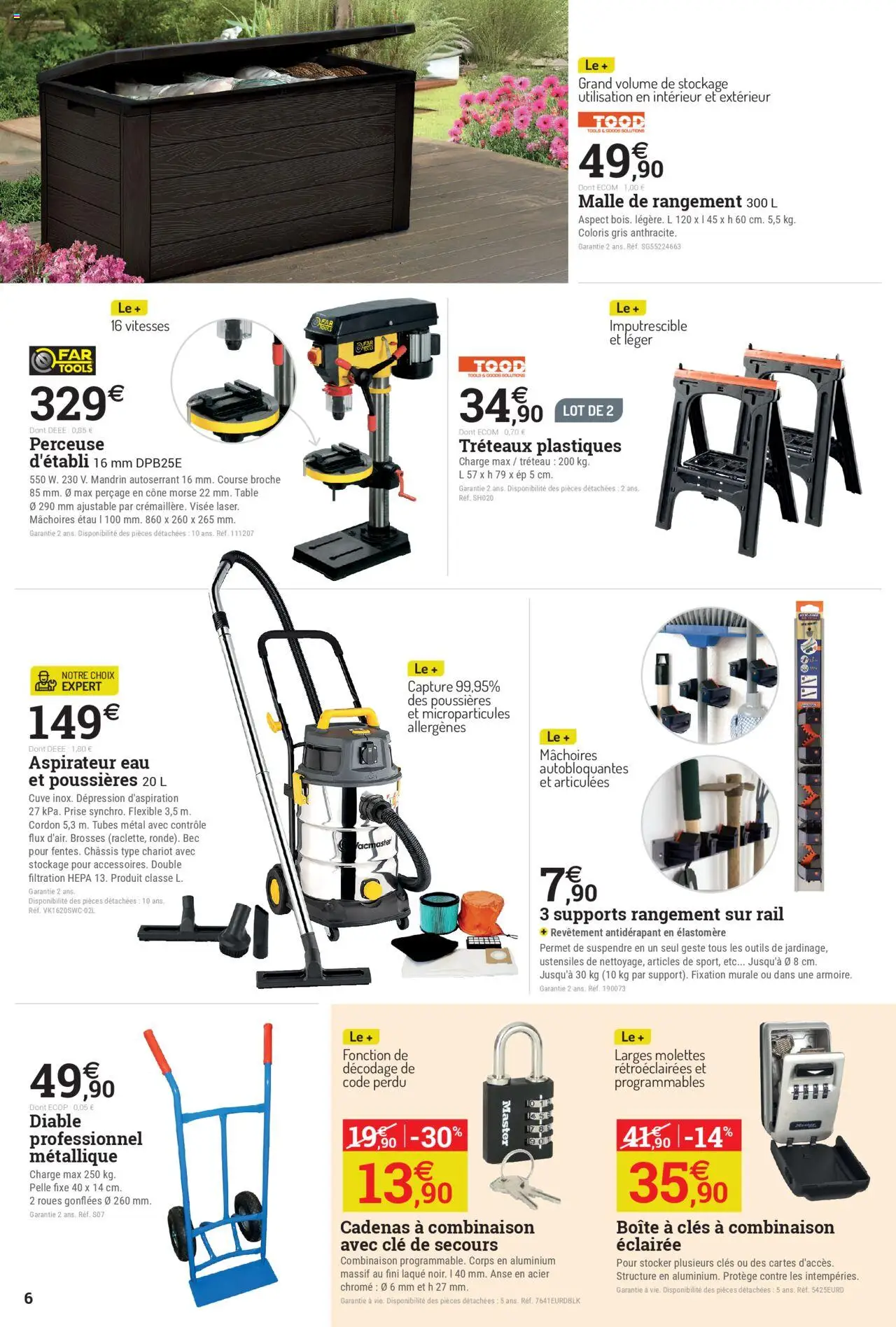  | Page: 6 | Produits: Aspirateur, Table, Prise, Combinaison