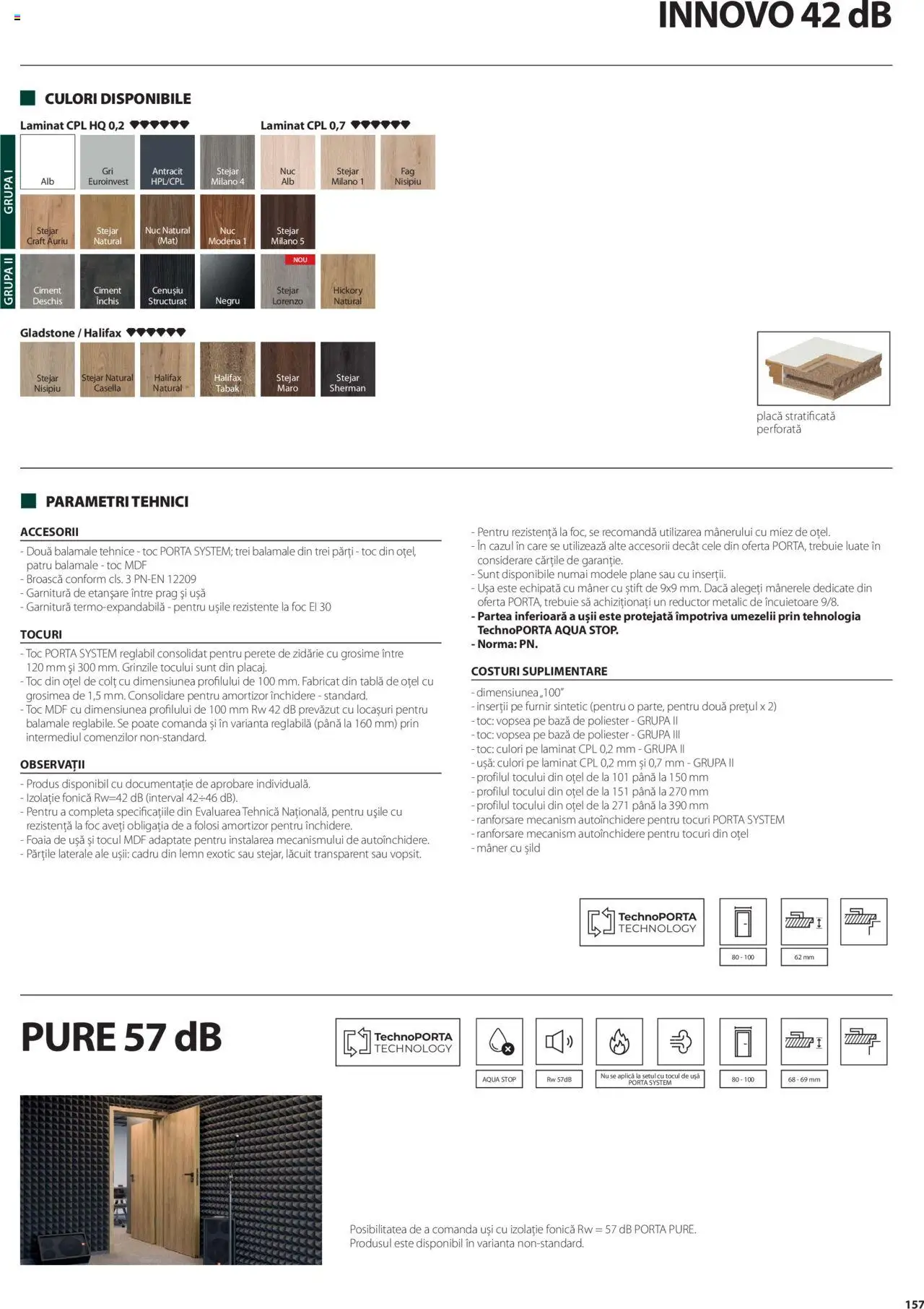 Catalog Proges – valabil de la 01.05.2025 | Pagină: 157 | Produse: Vopsea, Tablă, Mâner, Ușă