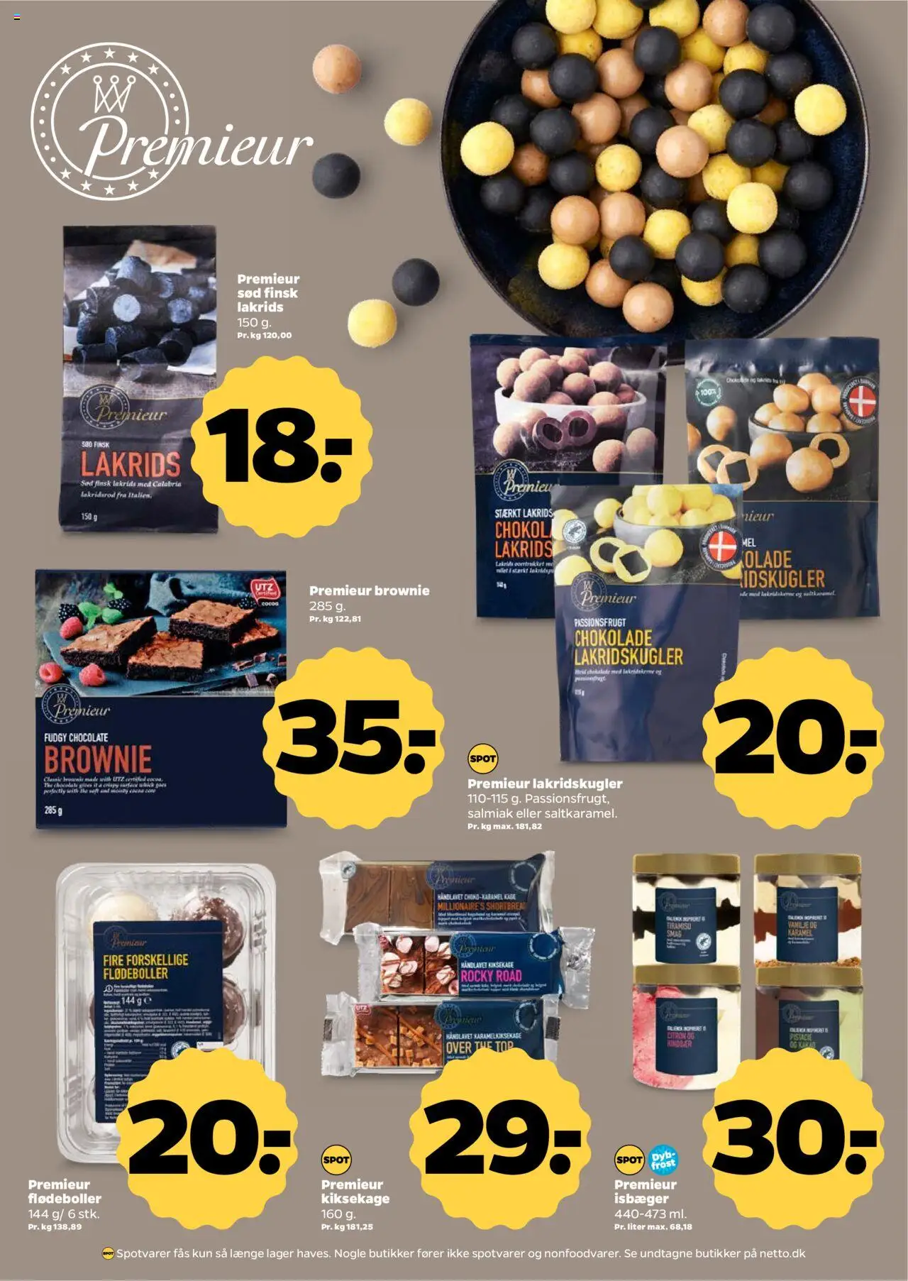Netto tilbudsavis – gyldig fra 27.09.2025 | Side: 23 | Produkter: Flødeboller, Lakrids, Vanilje, Passionsfrugt
