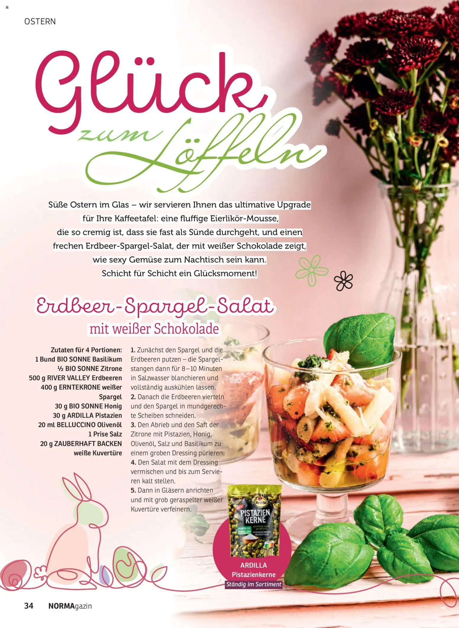 Norma NORMAgazin März/April 2026 – gültig ab 01.03.2026 | Seite: 34 | Produkte: Spargel, Salz, Saft, Erdbeeren