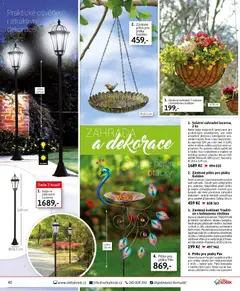 Náhled letáku Velký Košík katalog duben 2026 od 01.04.2026 | Strana: 40 | Produkty: Zahrada, Lucerna, Květináč, Dekorace