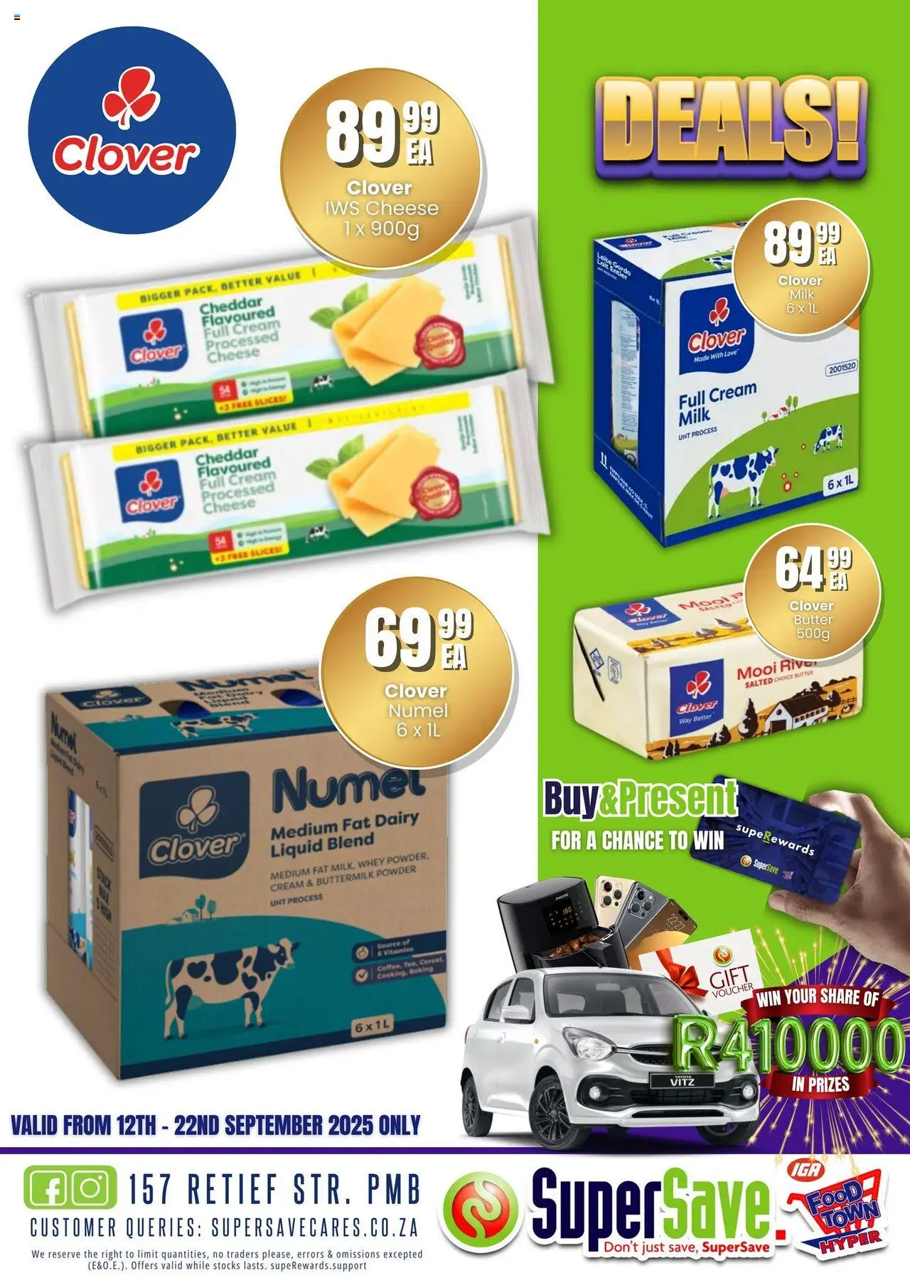 New Super Save catalogue – valid from 16.09.2025 | Page: 73 | Products: Milk, Butter, Cheese, Powder