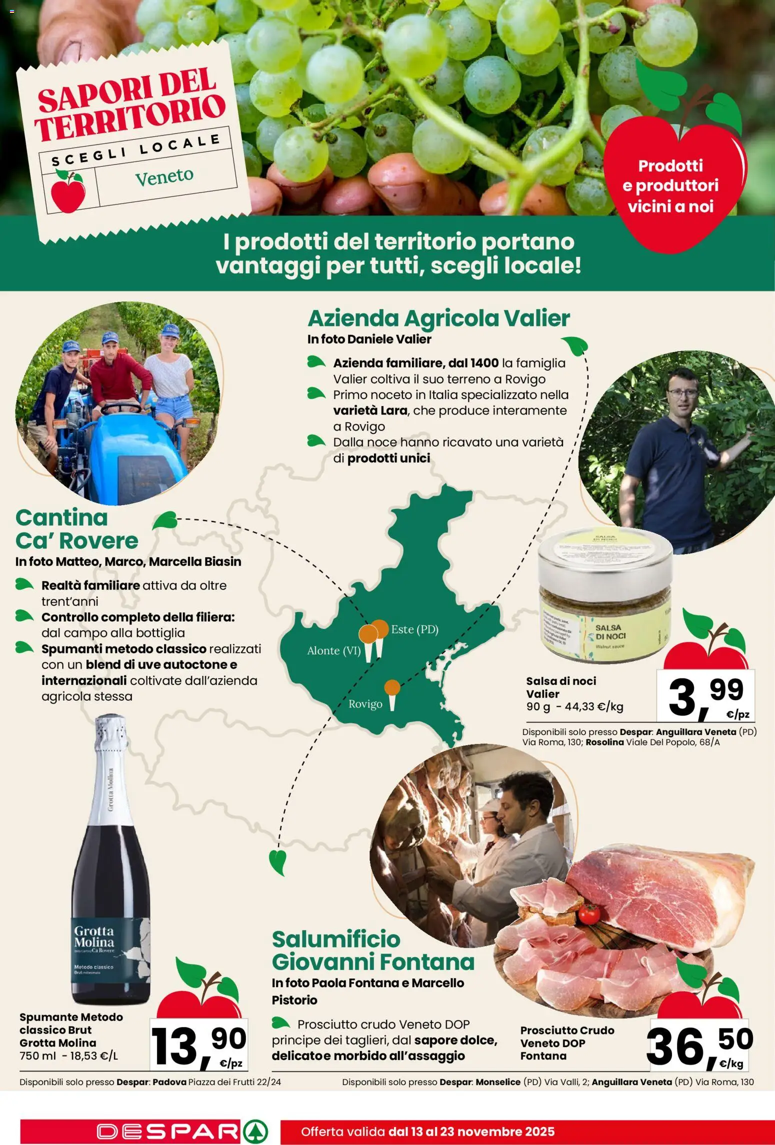 Volantino Despar del 13.11.2025 | Pagina: 12 | Prodotti: Prosciutto Crudo, Salsa, Prosciutto, Bottiglia