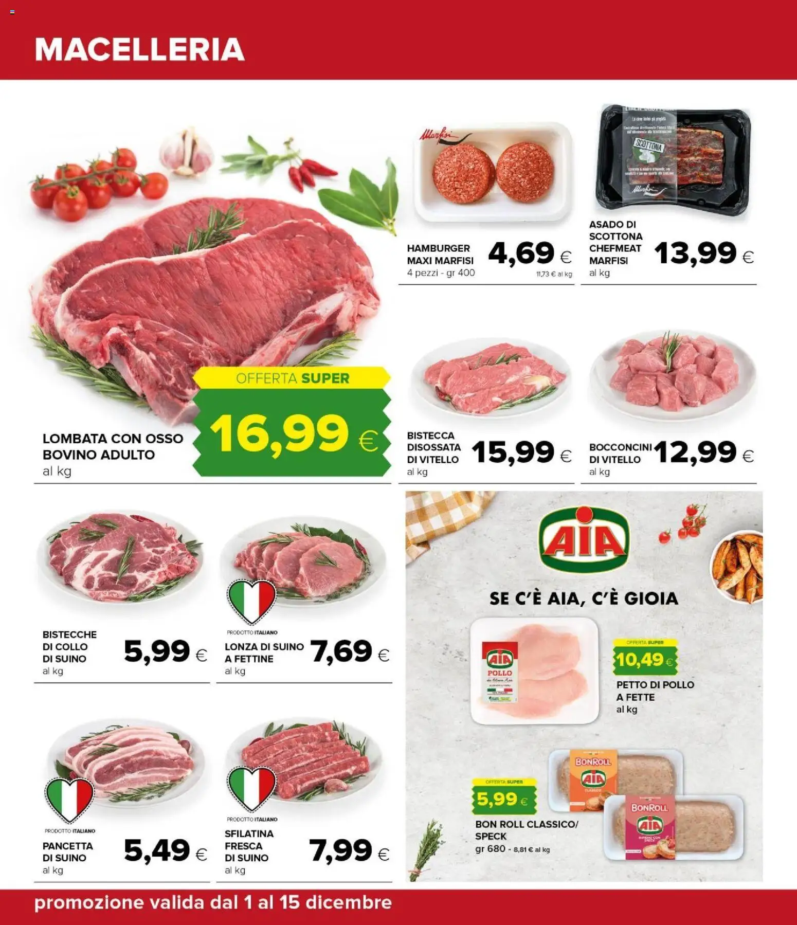 Volantino Oasi del 01.12.2025 | Pagina: 22 | Prodotti: Speck, Bovino, Petto di Pollo, Suino