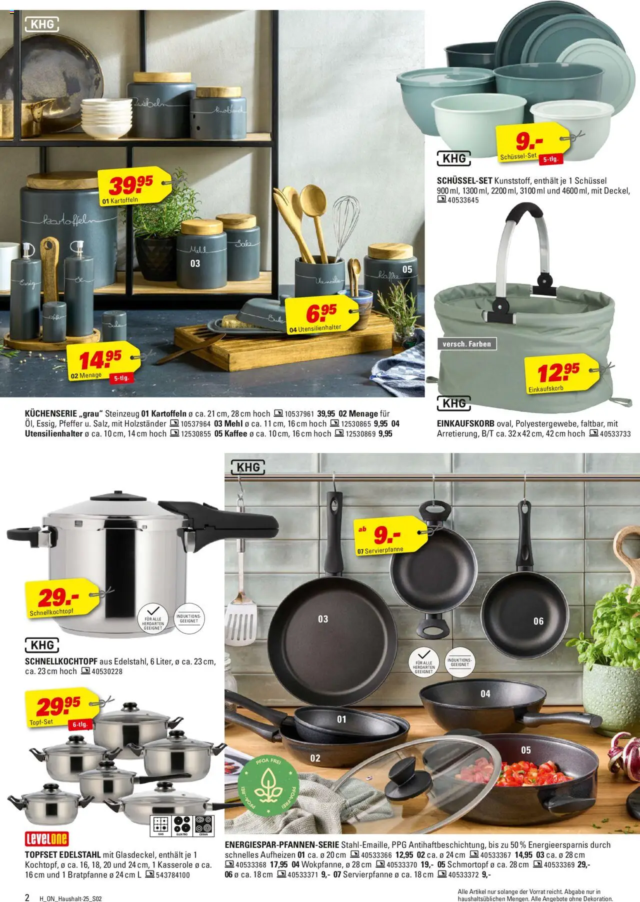 Höffner Haushalt Spezial – gültig ab 15.10.2025 | Seite: 2 | Produkte: Kaffee, Essig, Kartoffeln, Salz