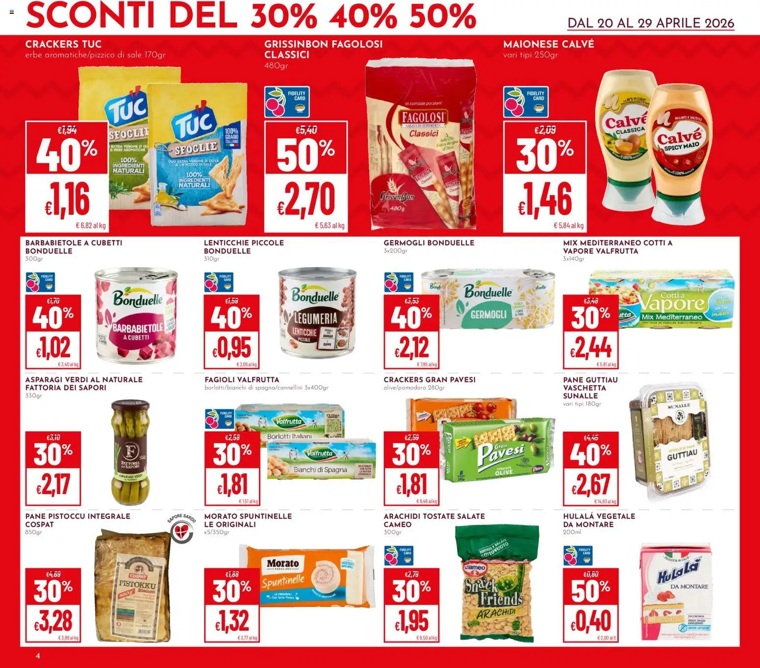 Volantino Pan del 20.04.2026 | Pagina: 4 | Prodotti: Lenticchie, Maionese, Sale, Asparagi