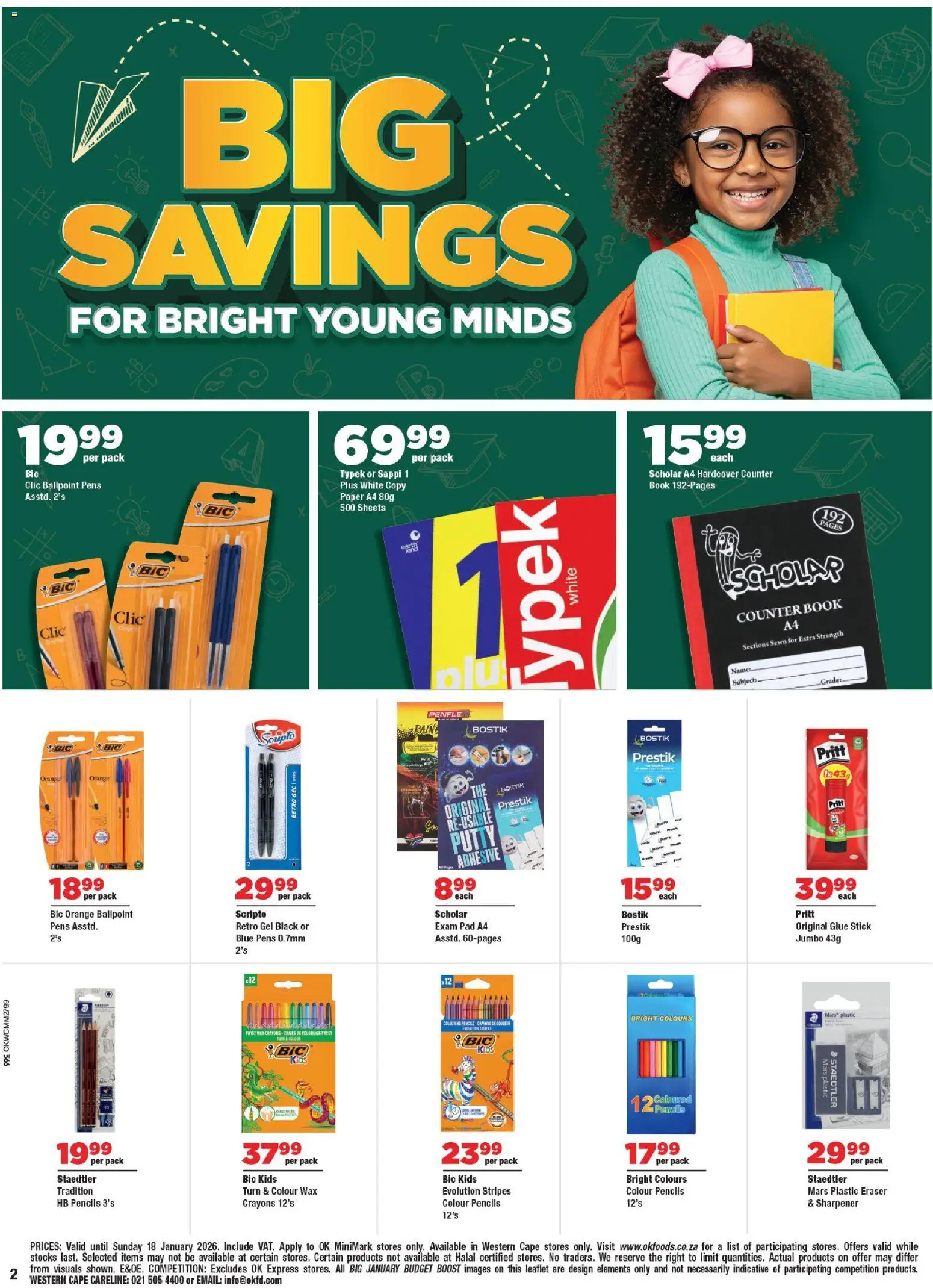 New OK Foods catalogue – valid from 05.01.2026 | Page: 2 | Products: Wax, Adhesive, Paper