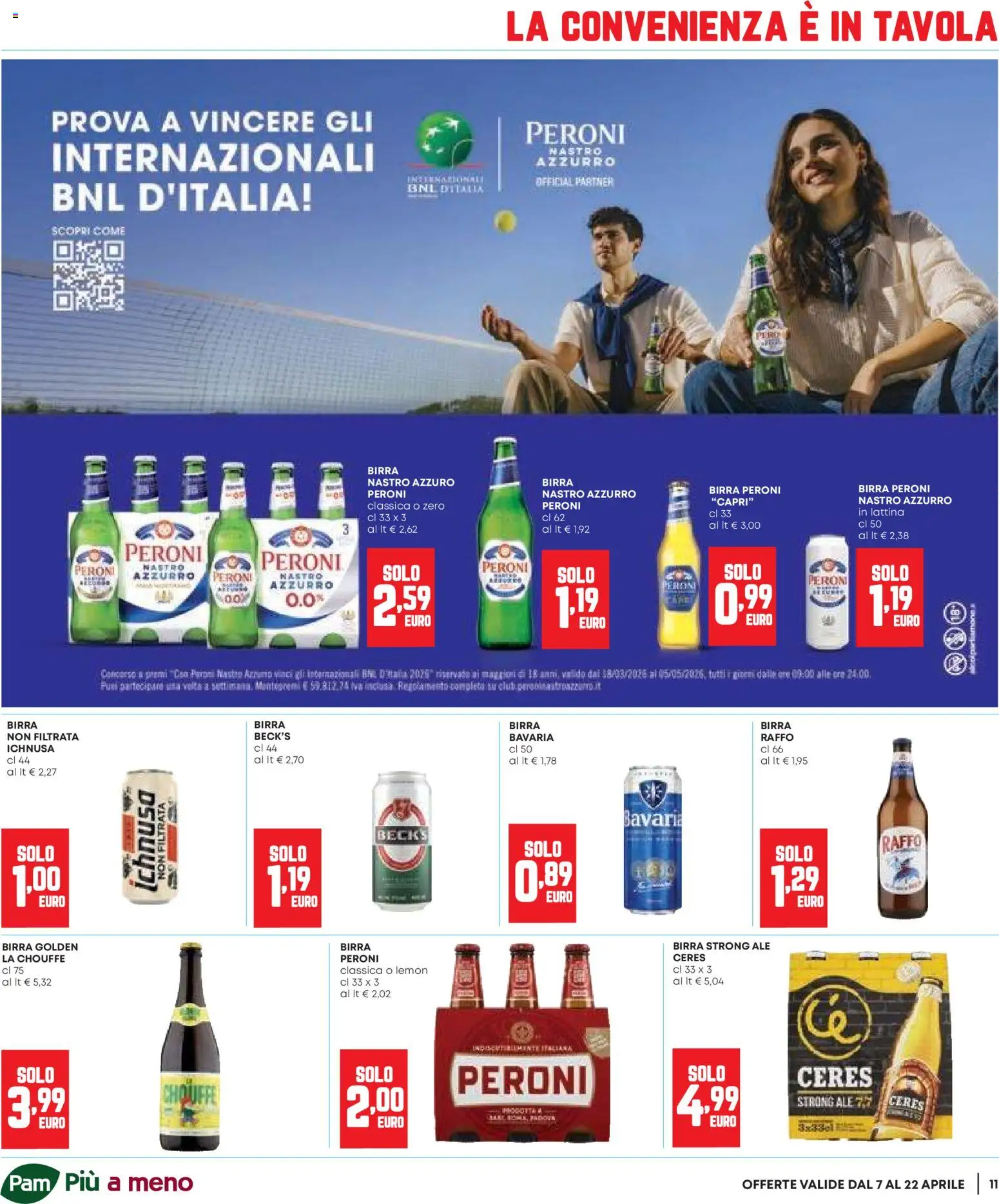 Volantino Panorama del 07.04.2026 | Pagina: 11 | Prodotti: Birra, Ceres