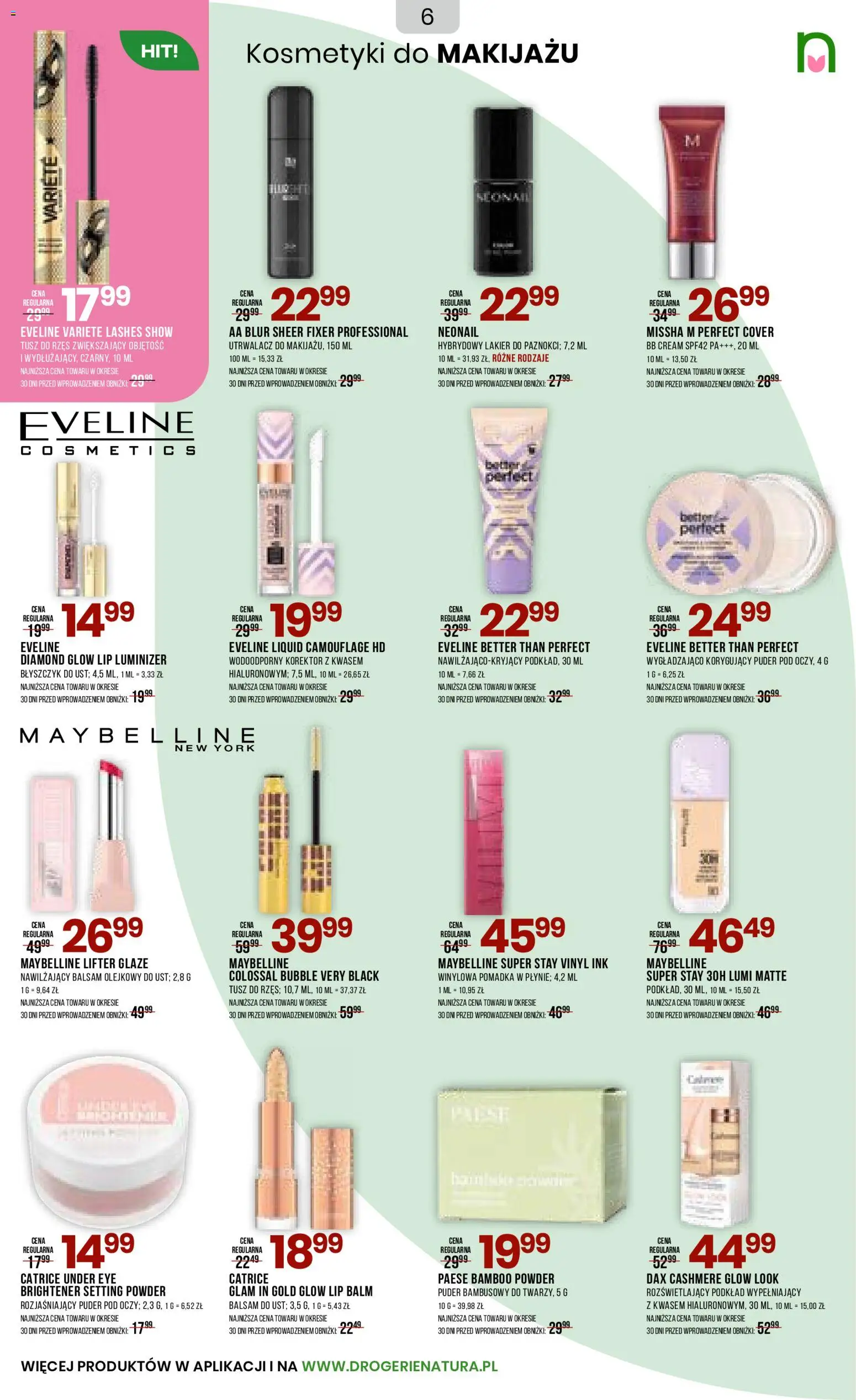 Drogerie Natura Black Friday od 10.11.2025 | Strona: 6 | Produkty: Kosmetyki, Pomadka, Błyszczyk, Fixer