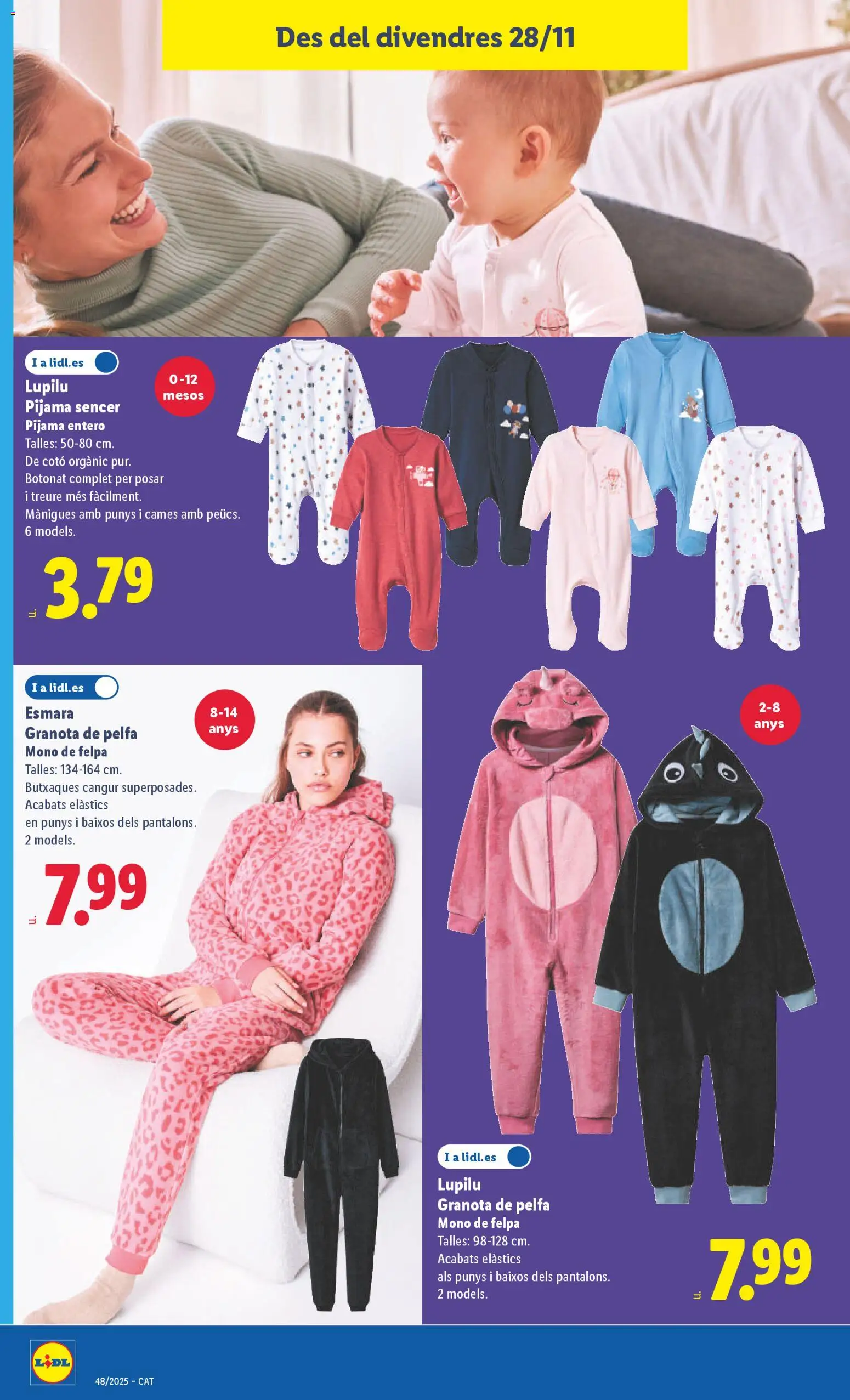 Lidl - Black Friday │ válido desde el 24.11.2025 | Página: 28 | Productos: Pijama