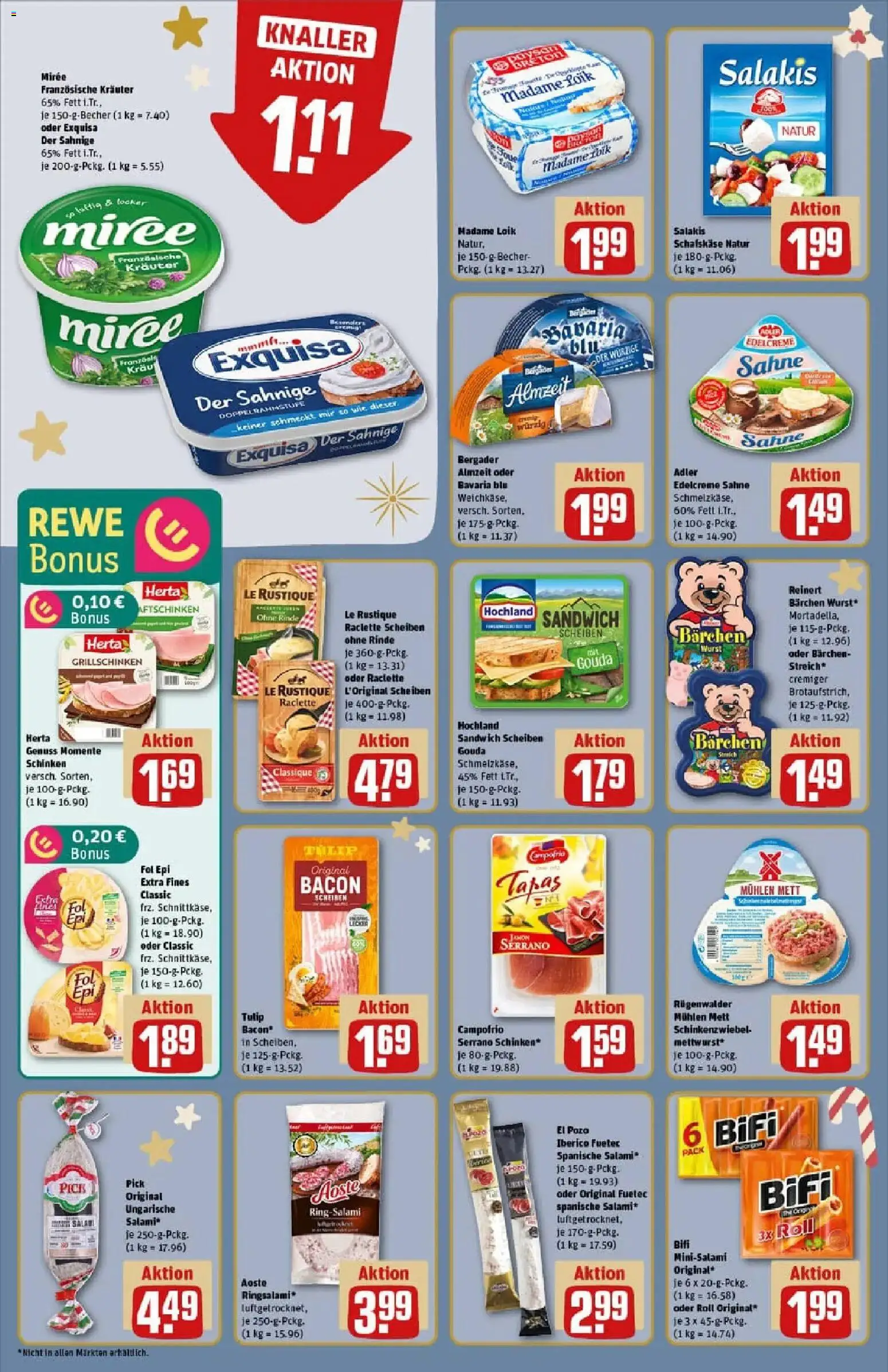 Rewe prospekt Lutherstadt Eisleben	 – gültig ab 01.12.2025 | Seite: 16 | Produkte: Gouda, Bifi, Sahne, Schafskase