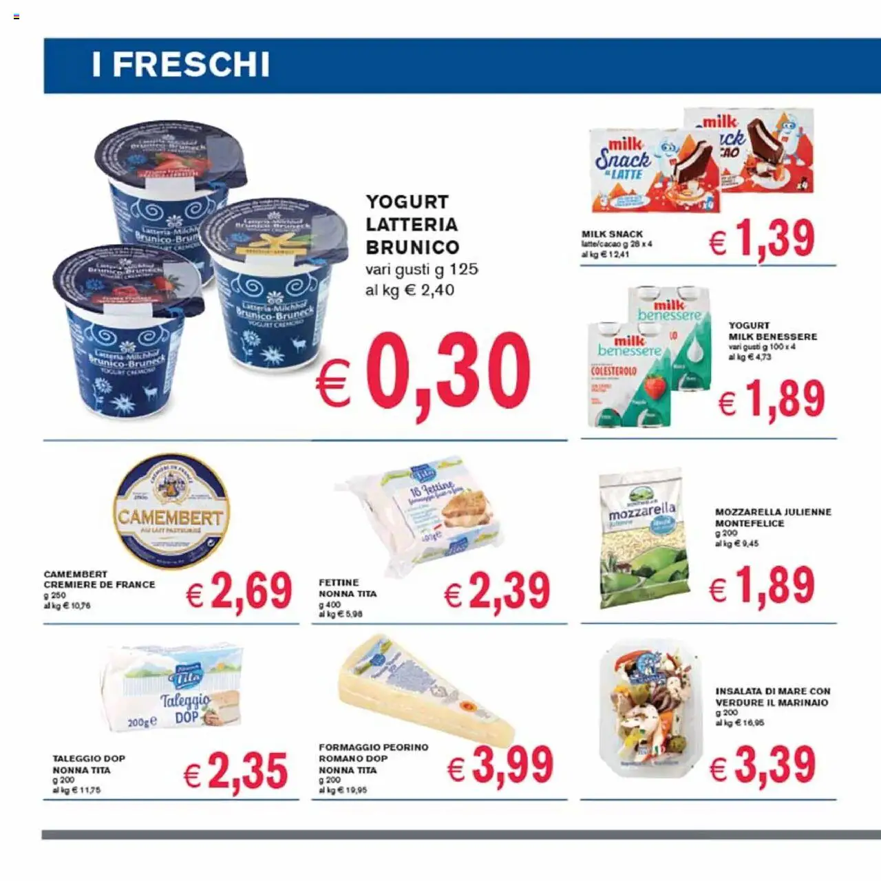 Volantino Coal del 11.09.2025 | Pagina: 6 | Prodotti: Yogurt, Insalata, Mozzarella, Latte