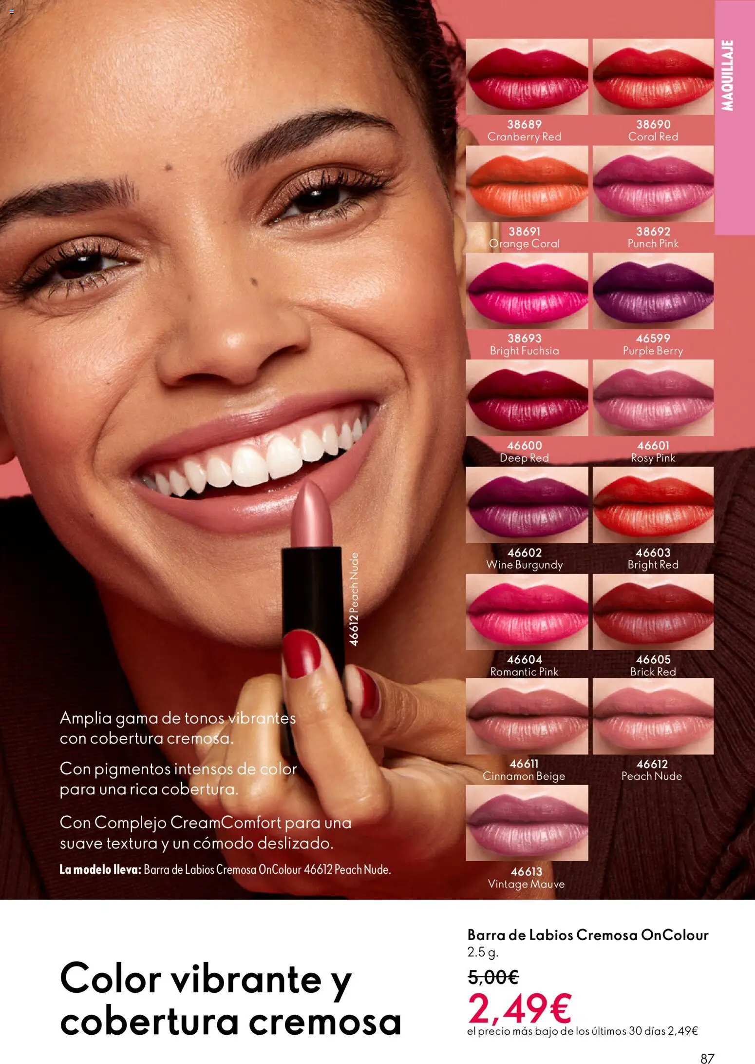 Oriflame - Catálogo Campaña 17 │ válido desde el 10.12.2025 | Página: 87 | Productos: Maquillaje, Barra de labios