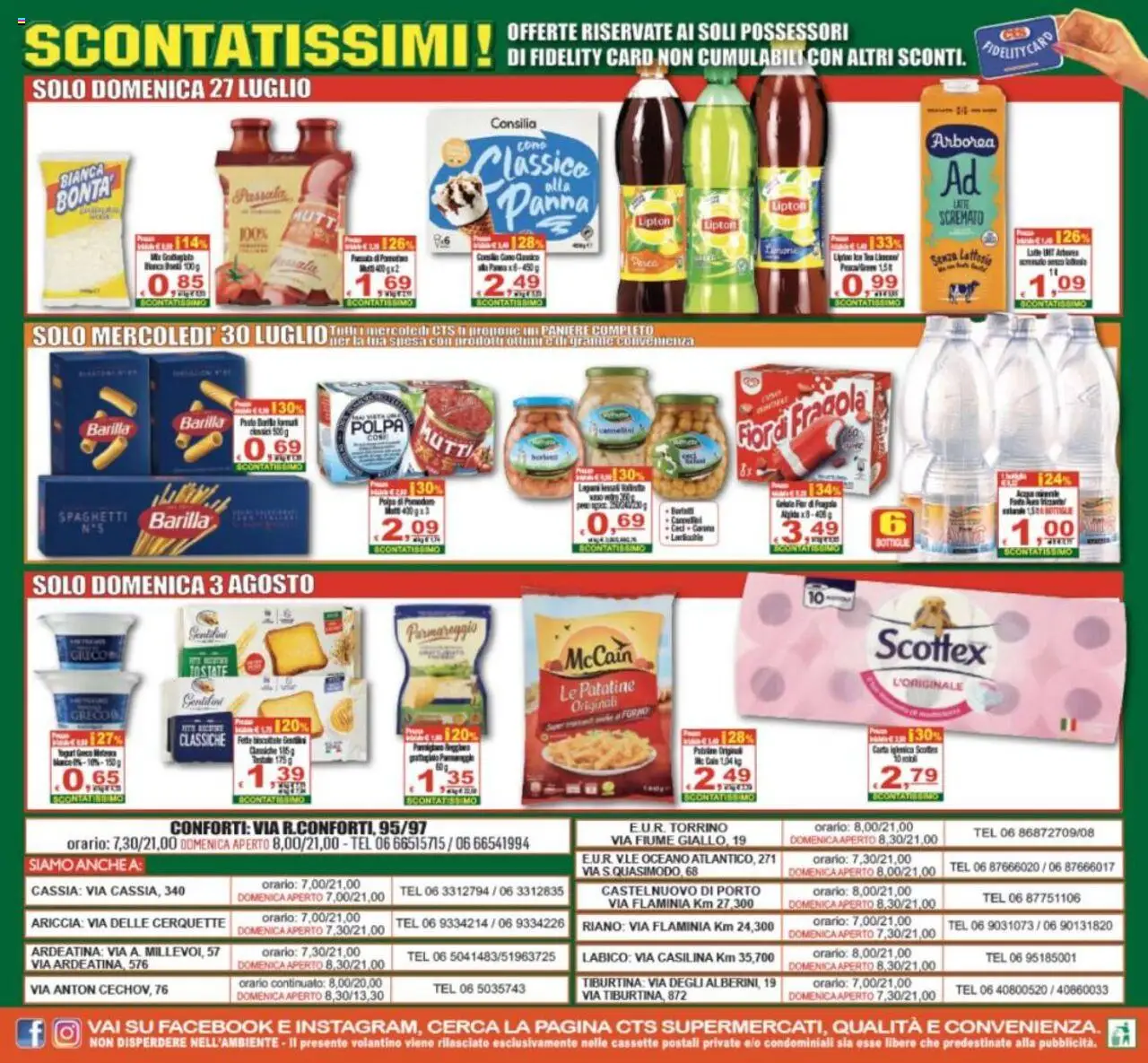 Volantino CTS del 25.07.2025 | Pagina: 24 | Prodotti: Carta igienica, Patatine, Ceci, Cannellini