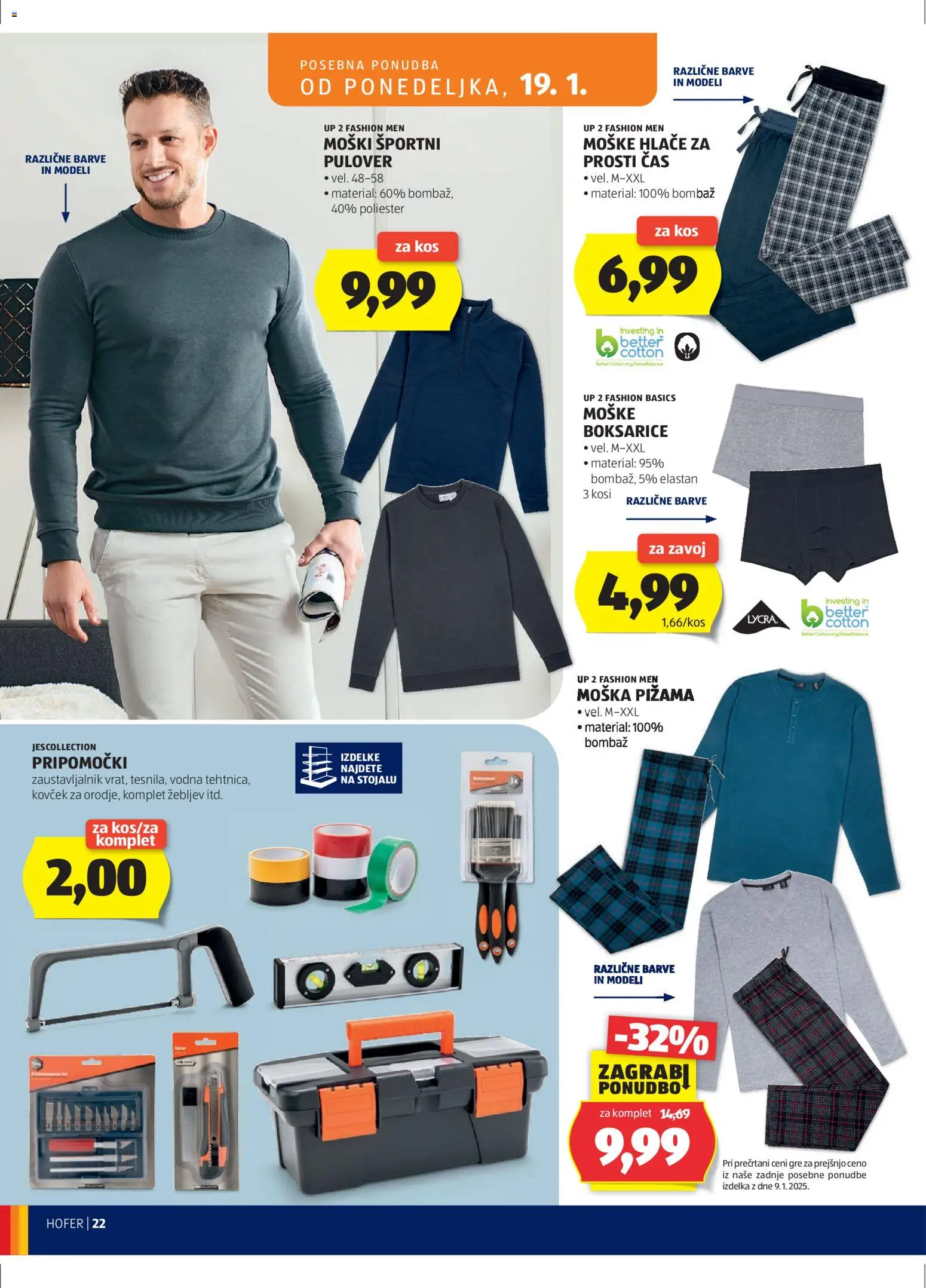 Novi Hofer katalog ponudbe – veljaven od 14.01.2026 | Stran: 22 | Izdelki: Pižama, Pulover, Hlace, Kovcek