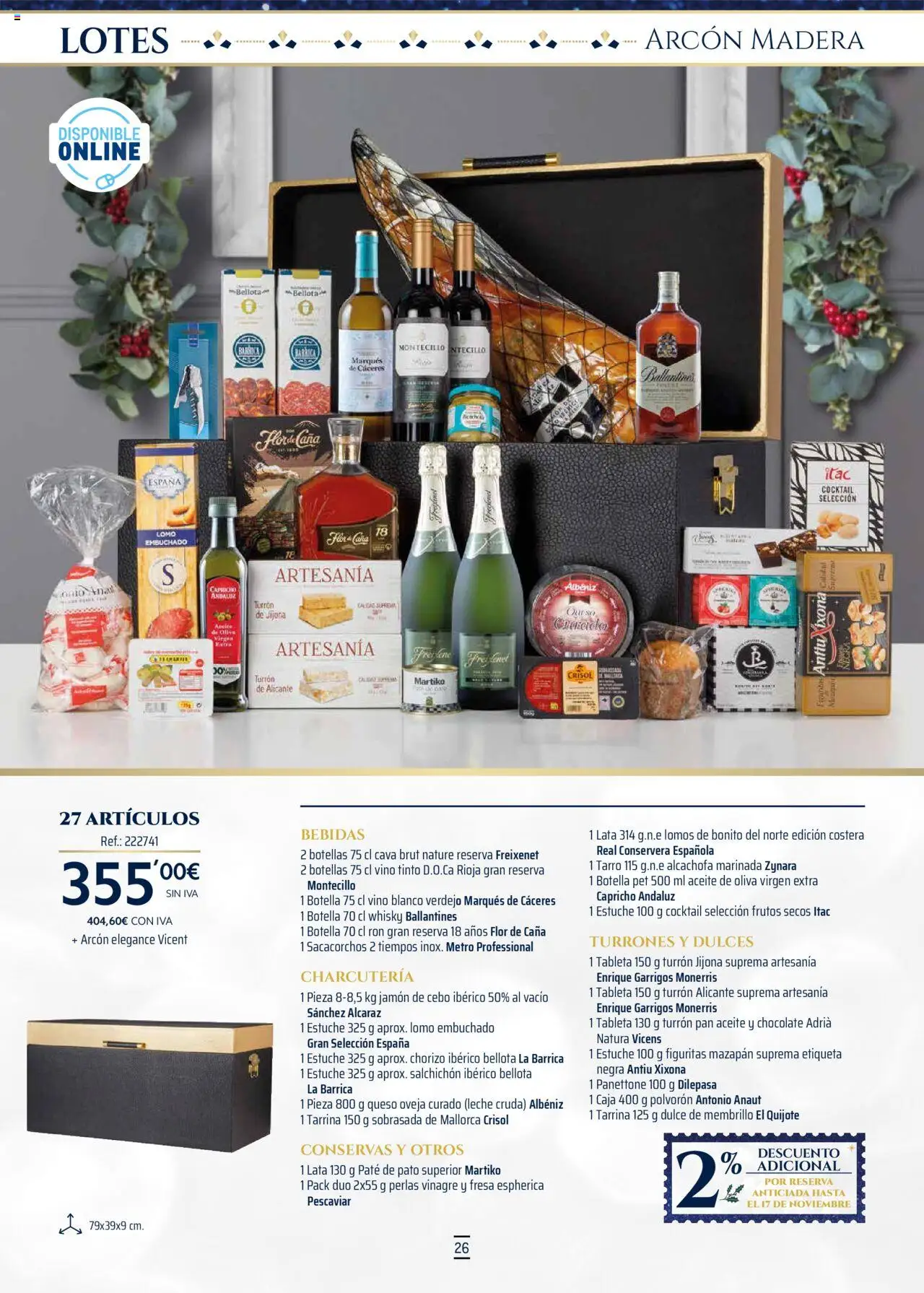 Makro - Lotes y cestas Norte 2 │ válido desde el 04.10.2025 | Página: 26 | Productos: Jamón, Frutos secos, Whisky, Δεξαμενή